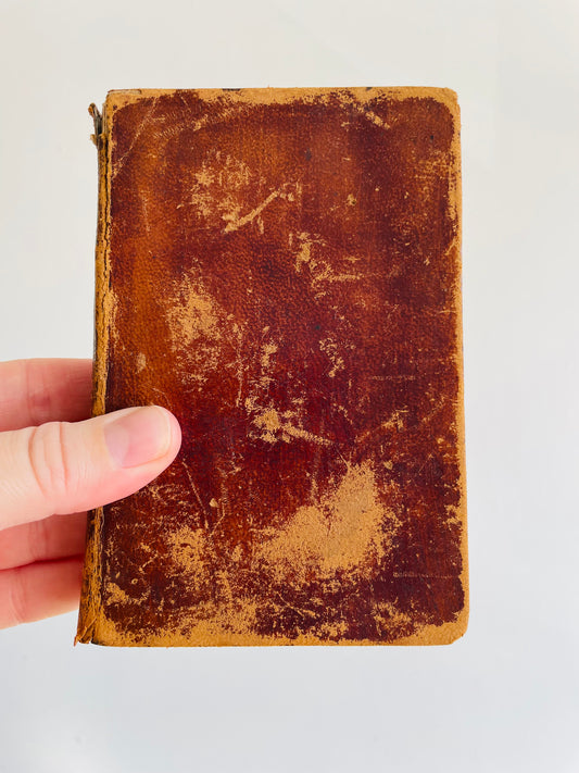 Antique Bunyan's Pilgrim's Progress Leather Book (1844) - Edited by Rev. T. Scott, M.A. - Case, Tiffany and Co. Print