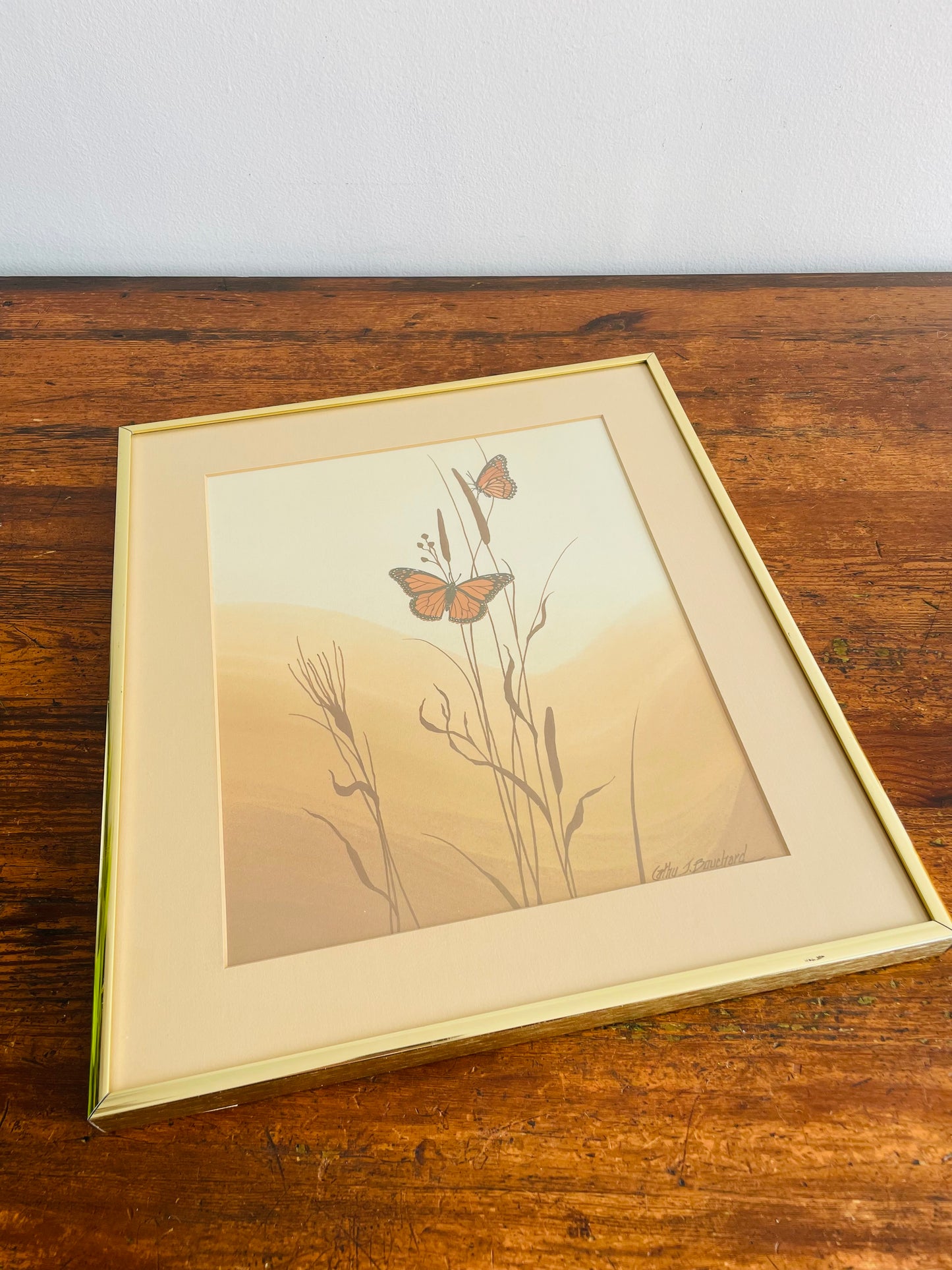 1985 Butterfly Print Picture by Cathy J. Bouchard