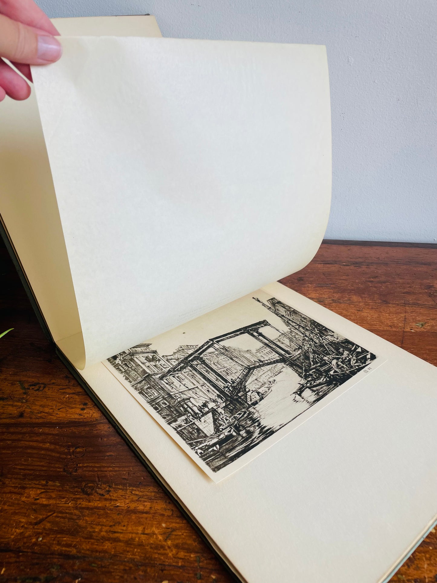 Modern Masters of Etching #18 H. Rushbury Hardcover Art Book (1928) - Great Prints for Framing!