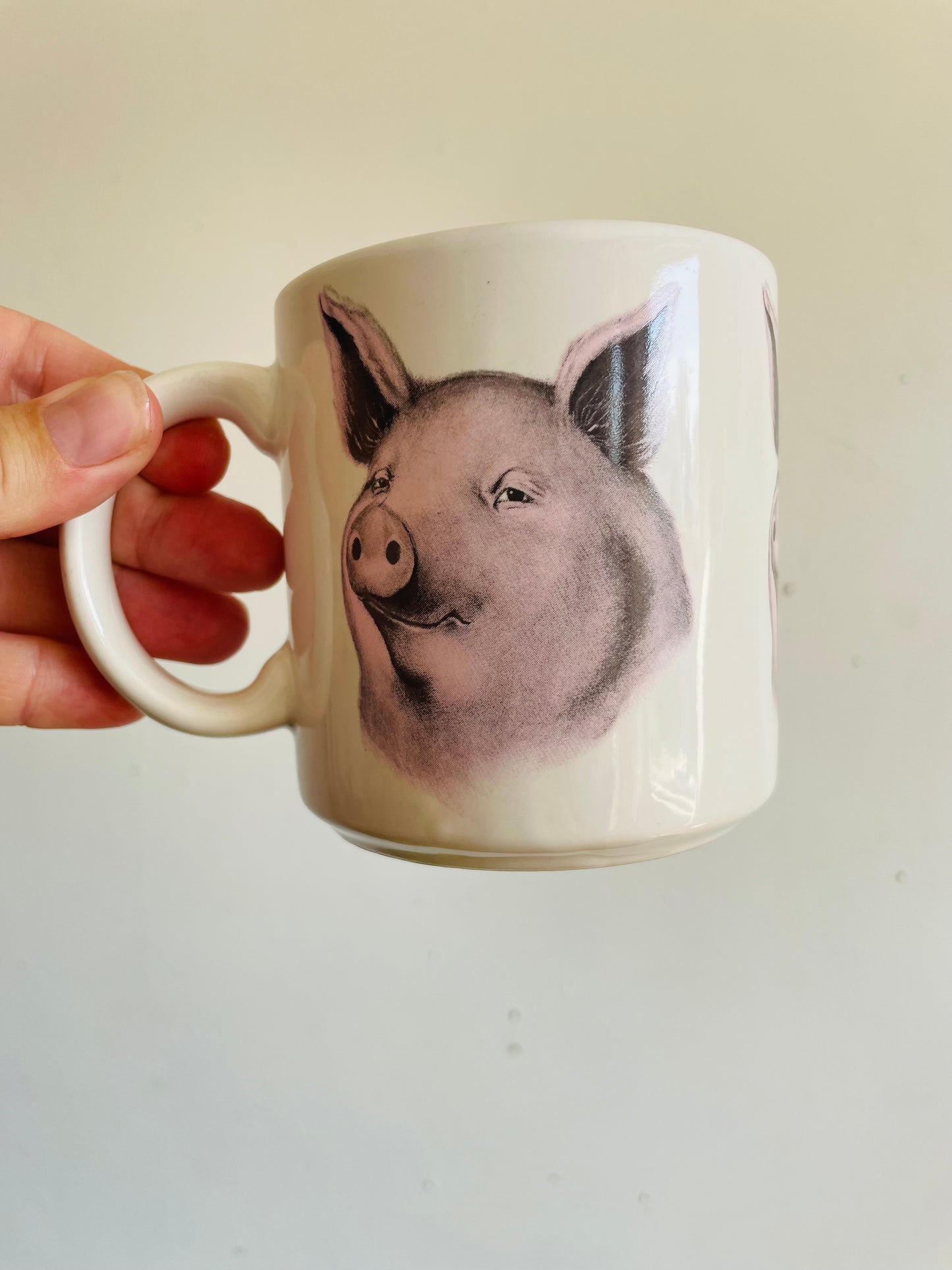 Vintage 1992 Studio Q "Homer" The Pig Mug - Made in Taiwan