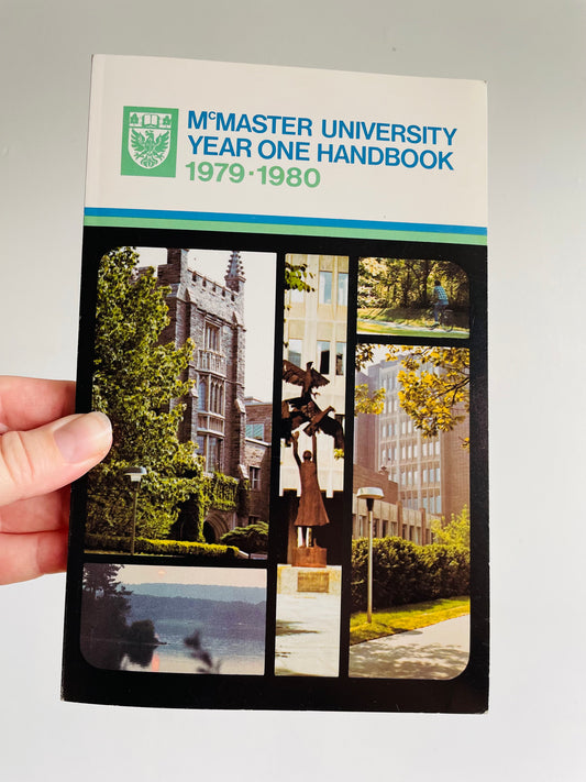 McMaster University Hamilton Ontario Year One Handbook 1979-1980 Paper Booklet