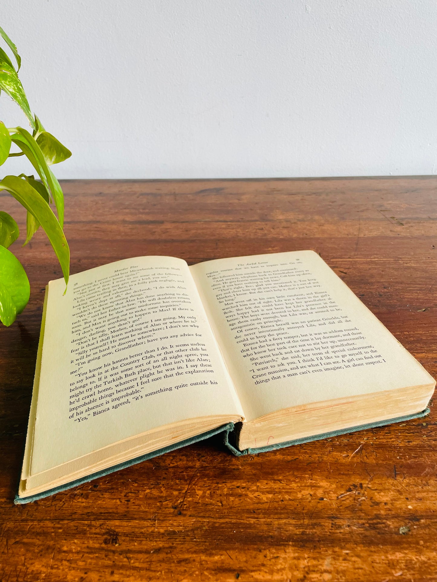 Murder Plus: A Fleming Stone Detective Novel by Carolyn Wells Hardcover Book (1940)