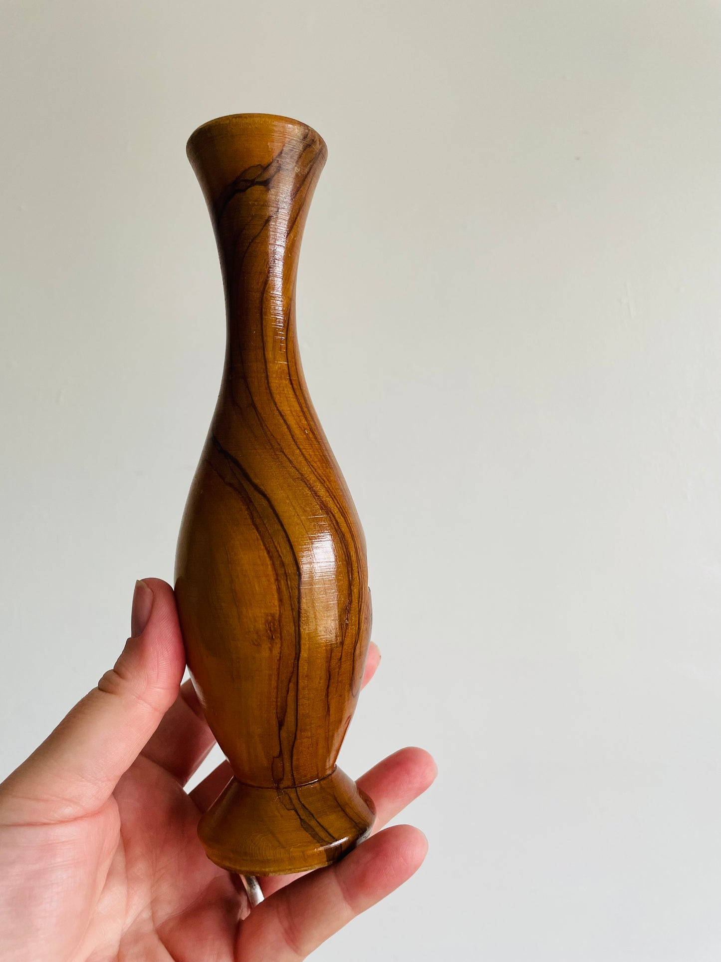Beautifully Sculpted Wood Bud Vase