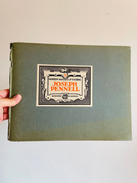 Modern Masters of Etching #28 Joseph Pennell Hardcover Art Book (1931) - Great Prints for Framing!