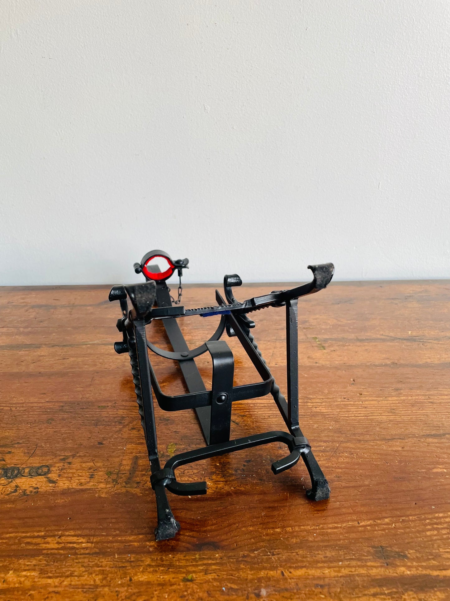 1960s Asbach Uralt Brandy Bottle Iron Swing Pour Cradle #1