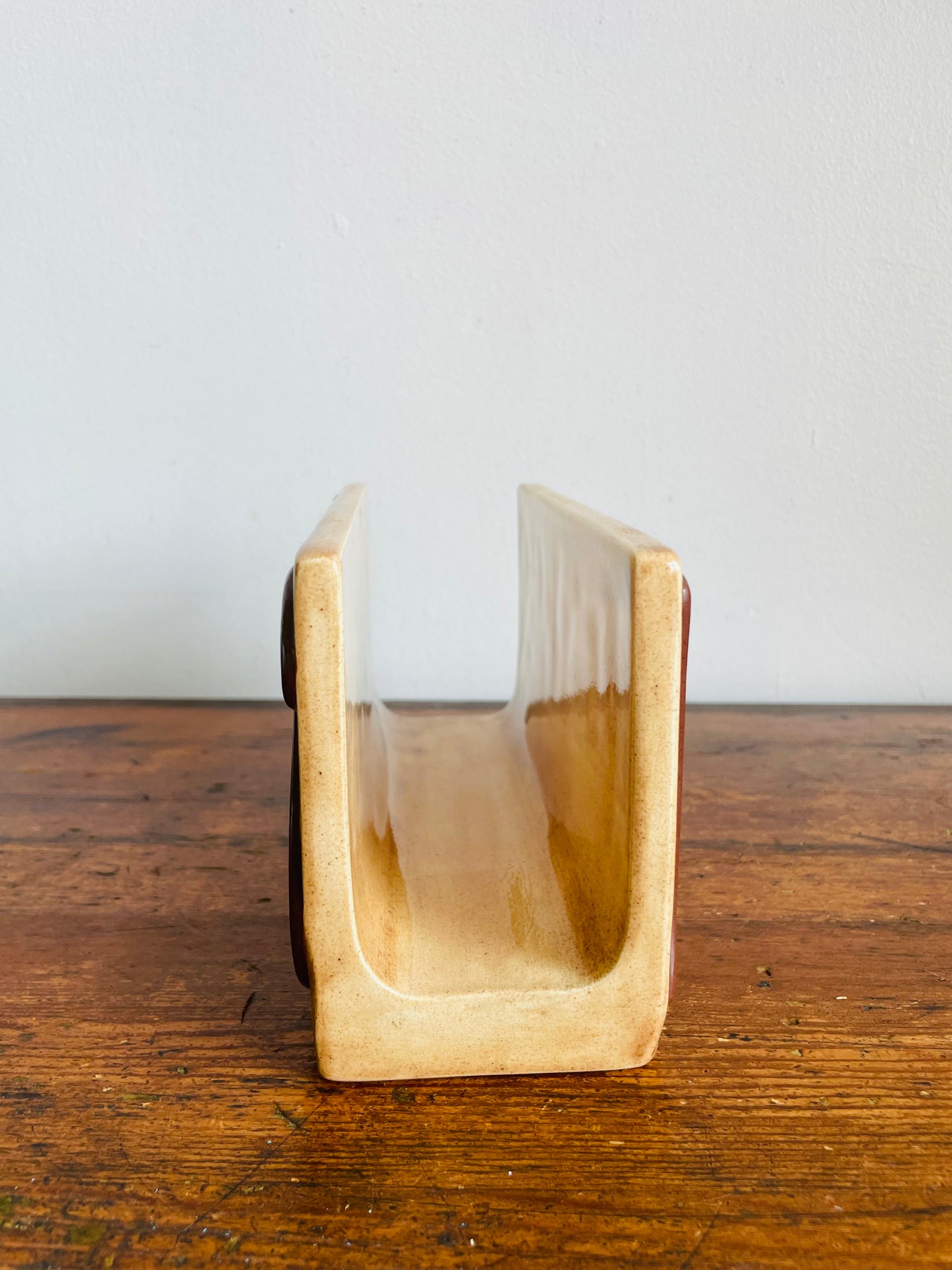 1982 Letters Mail Holder in Bubble Font - Hand Painted & Signed by DR