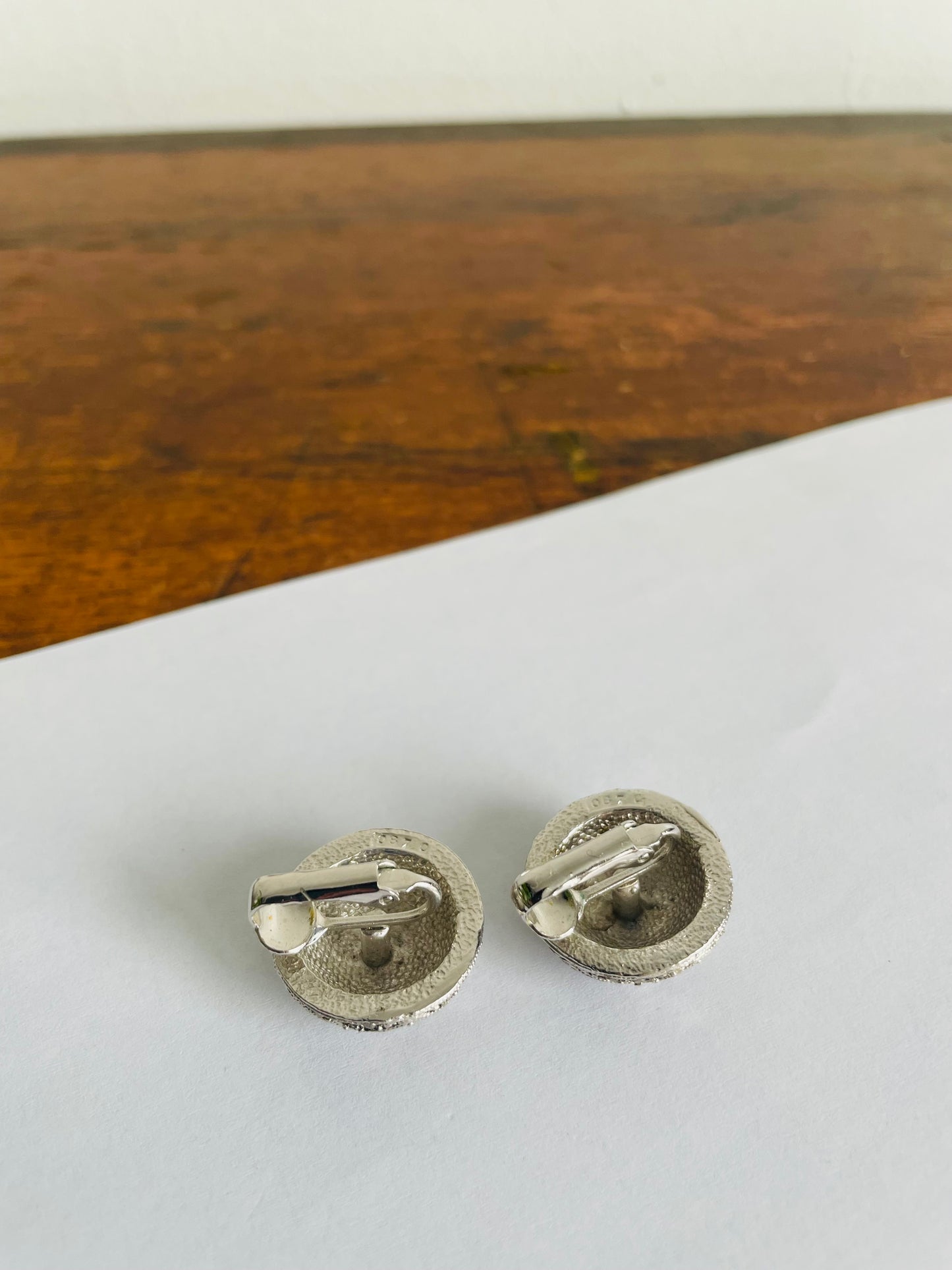 3 Pairs of Clip-On Costume Jewellery Earrings - Sparkly, Silver & White