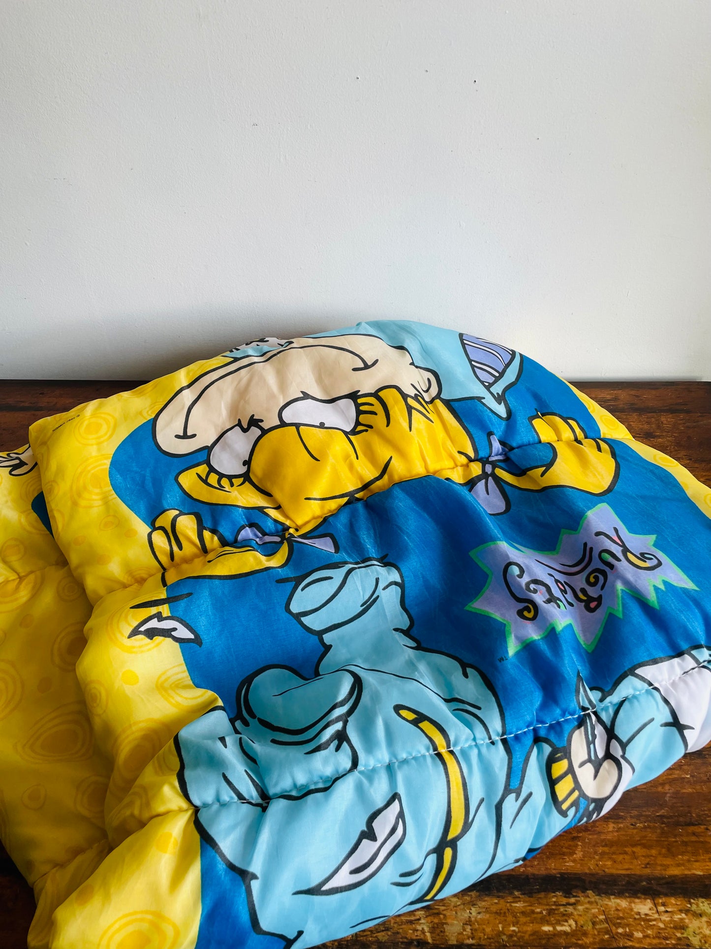 Vintage 1997 Viacom Nickelodeon Rugrats Cartoon Sleeping Bag Blanket
