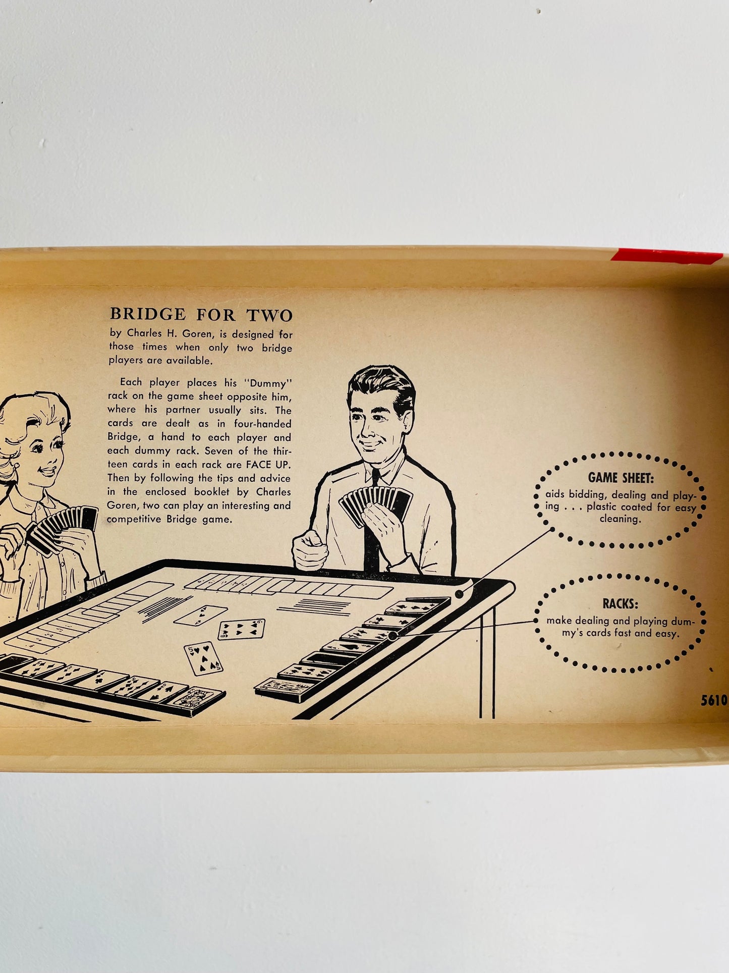 1964 Milton Bradley Company Charles Goren Bridge for Two Fine Edition Game