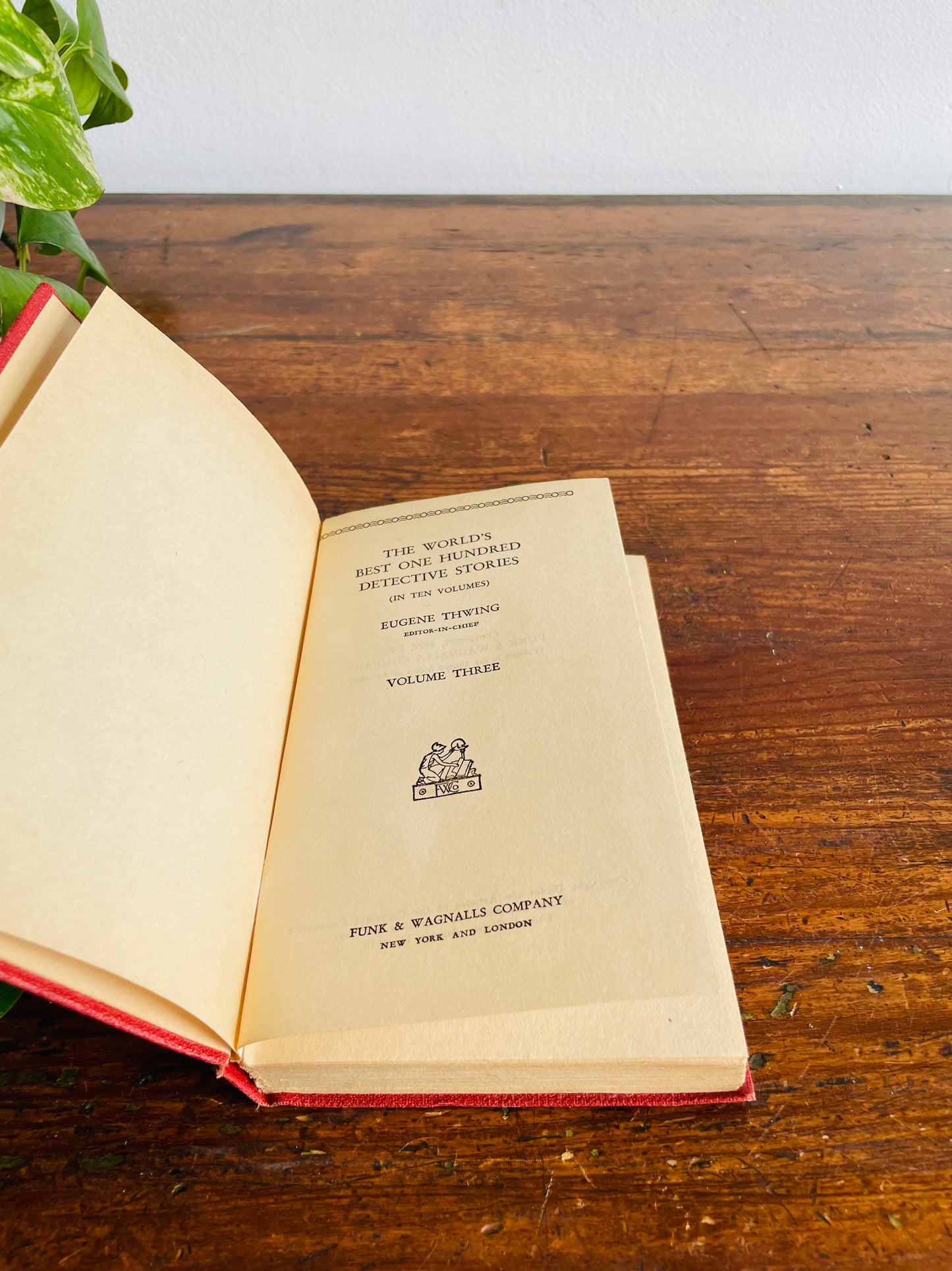 The World's Best 100 Detective Stories (1929) - Bundle of 7 Hardcover Books - Editor in Chief Eugene Thwing - Volumes 1, 2, 3, 5, 6, 8, 10
