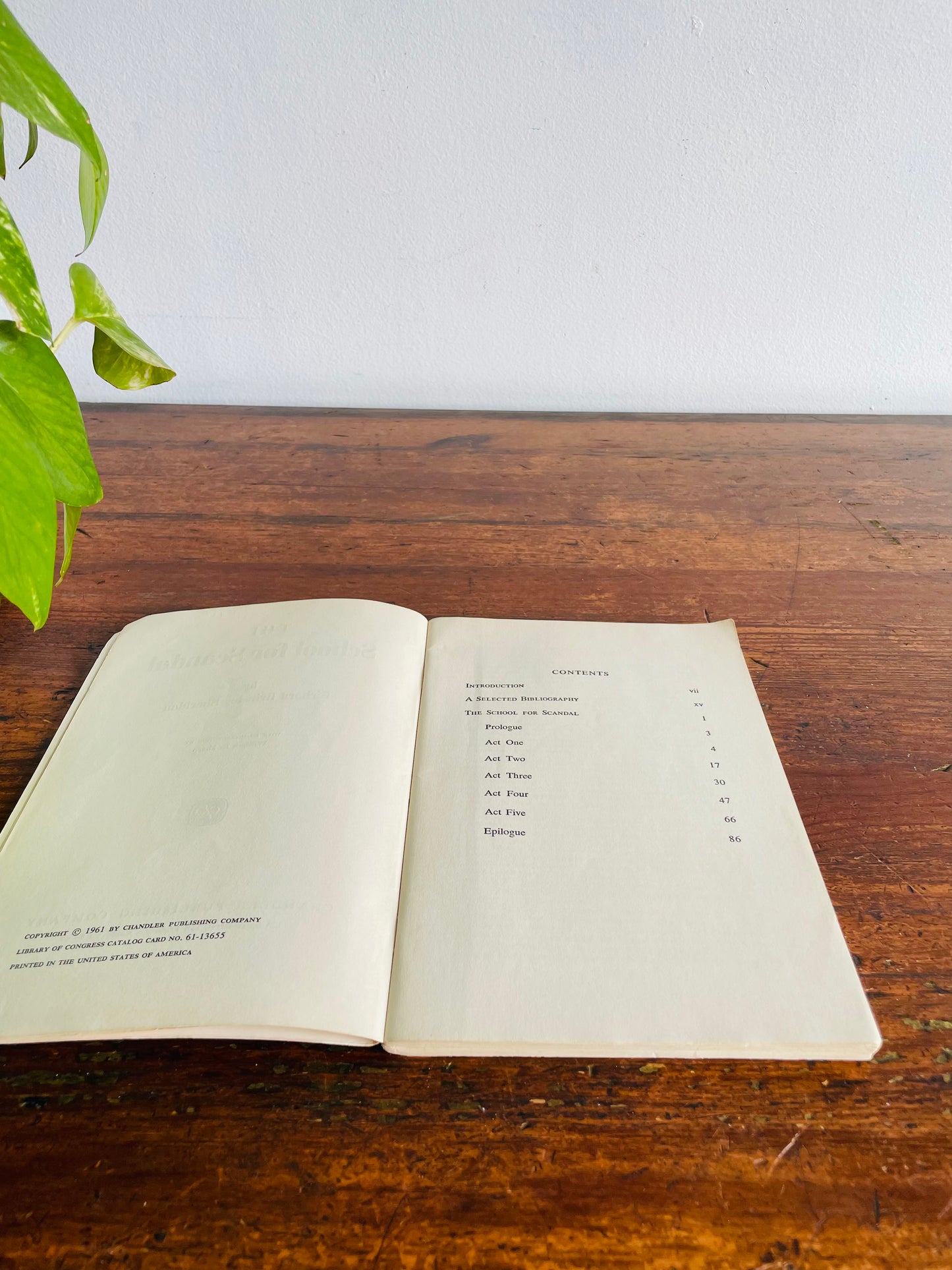 The School for Scandal by Richard Brinsley Sheridan Paperback Book (1961)