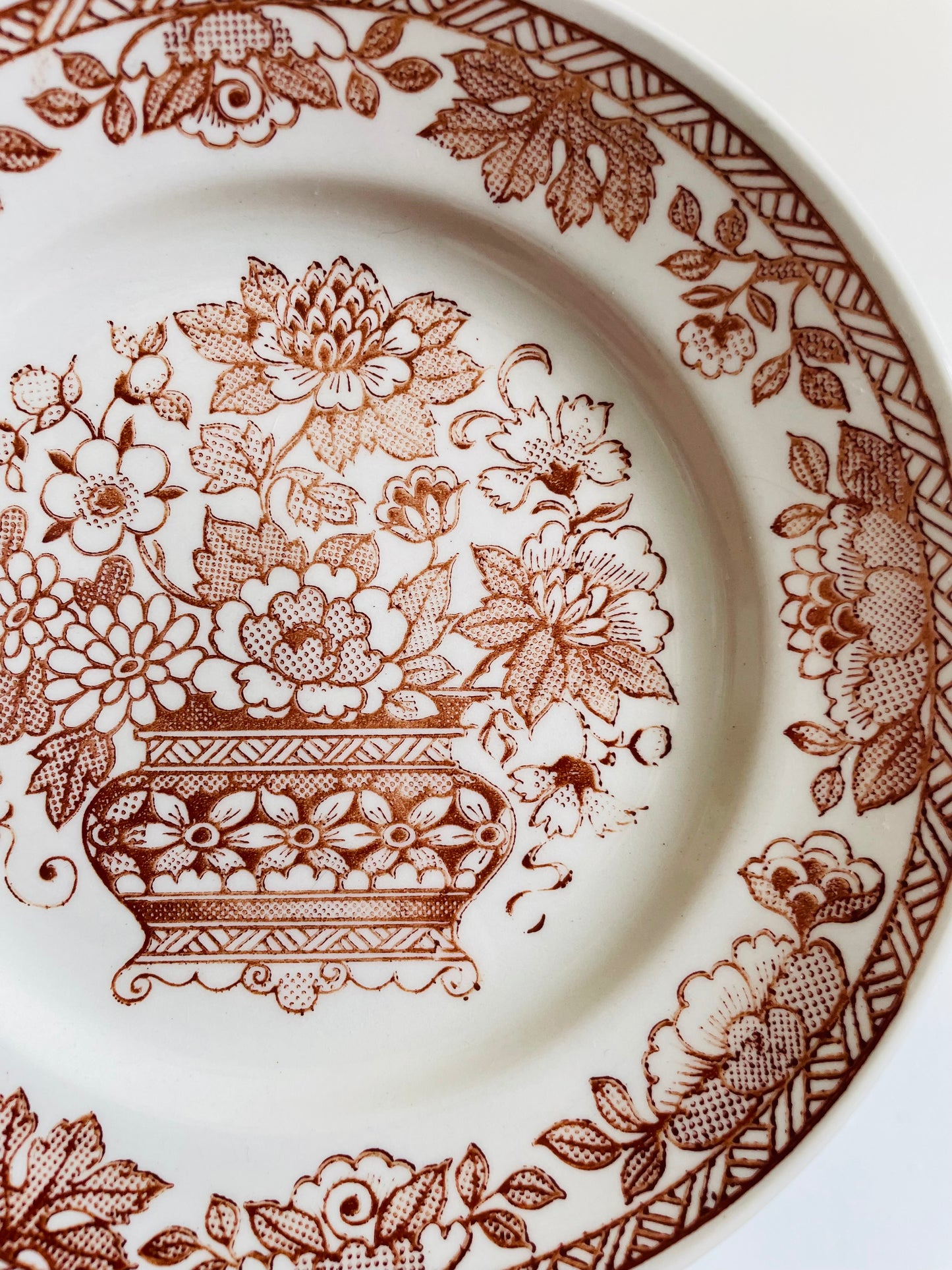 Broadhurst English Ironstone Side Dish Plate - Kathie Winkle Grosvenor Flower Pattern - Found in Killarney, Ireland