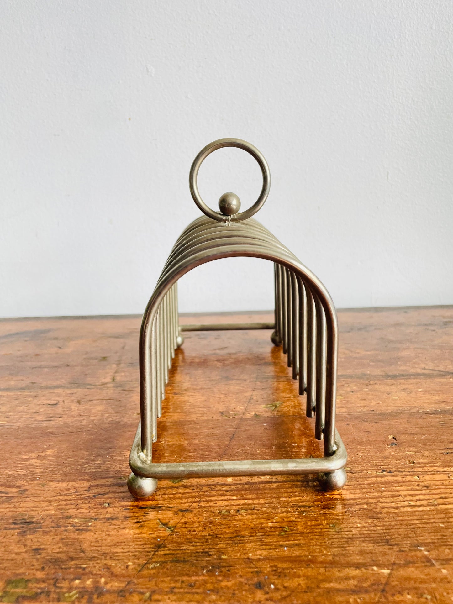 Vintage English Style Silver Metal Toast Rack - Also Makes a Great Letter Holder / Desk Organizer