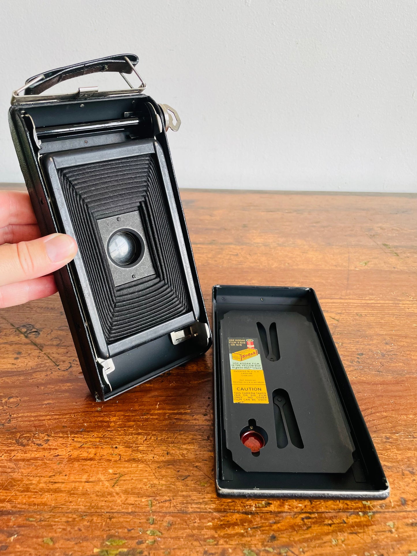 1930s Jiffy Kodak Six-16 Accordion Lens Camera - Made in Canada by Canadian Kodak Company - Comes with Original Box & Instruction Booklet