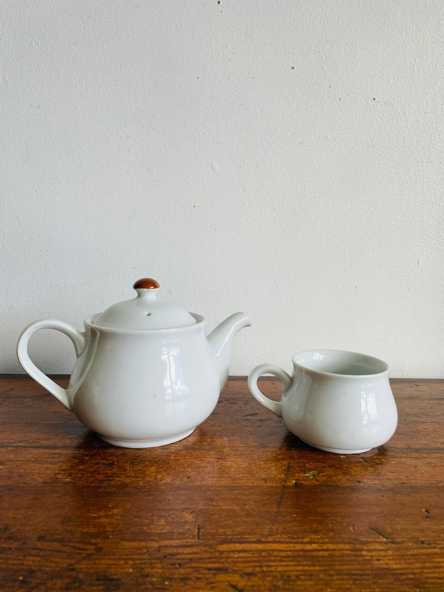 Vintage Tea For Father Stacking Teapot with Mug - Made in Korea - Set of 3 Pieces