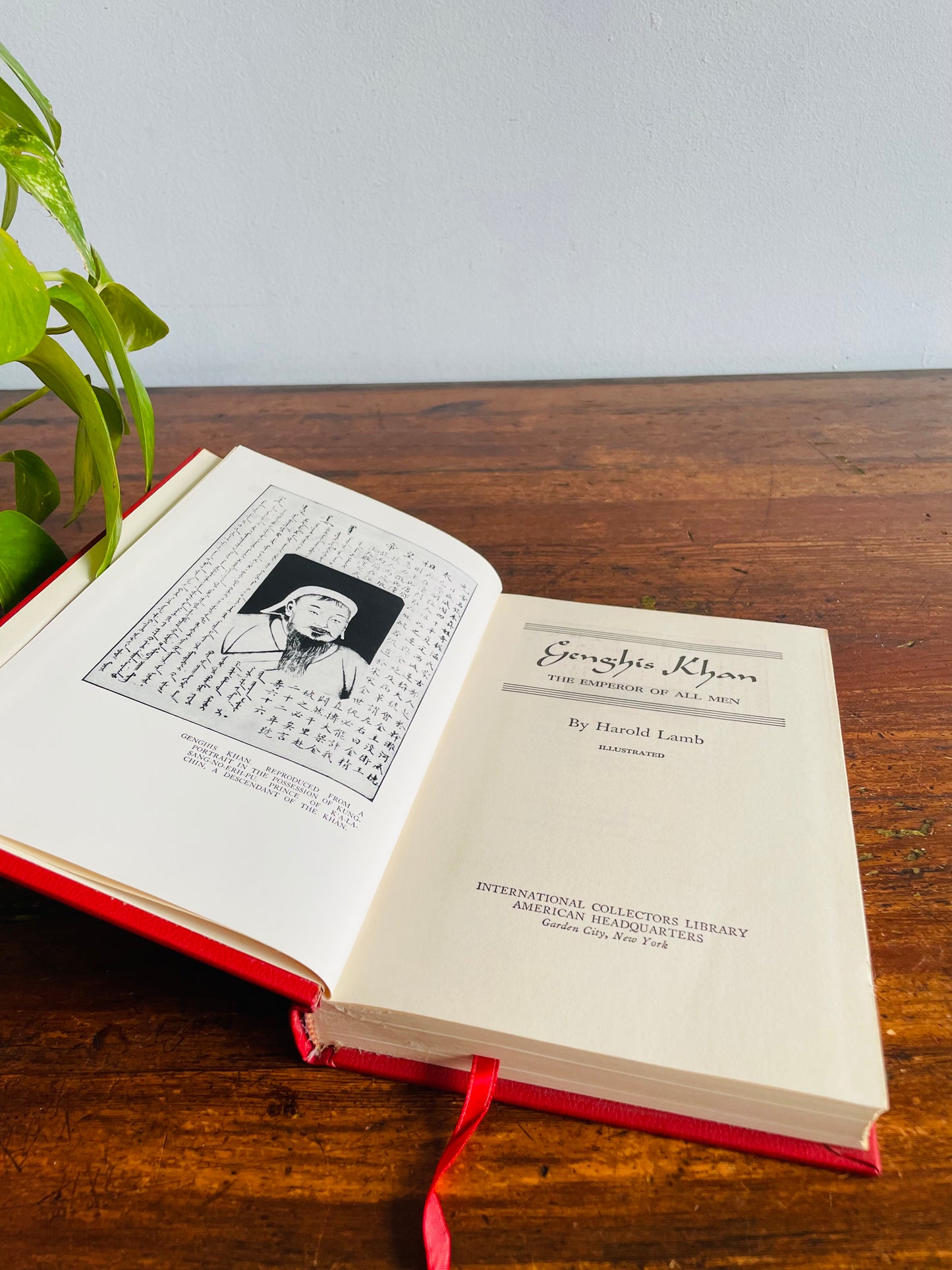 Genghis Khan by Harold Lamb - International Collectors Library Hardcover Book (1927)