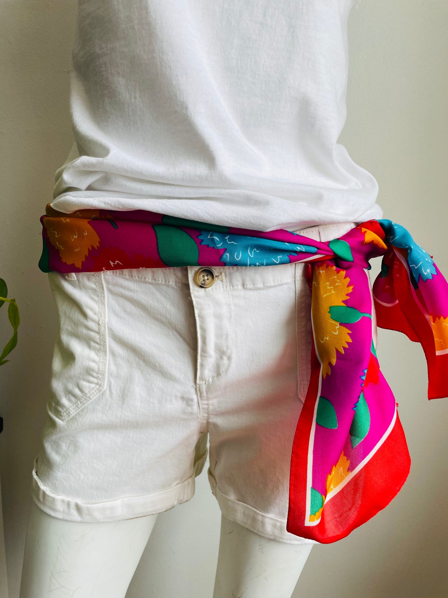 Bright Floral Scarf in Original Gift Box - Made in Italy