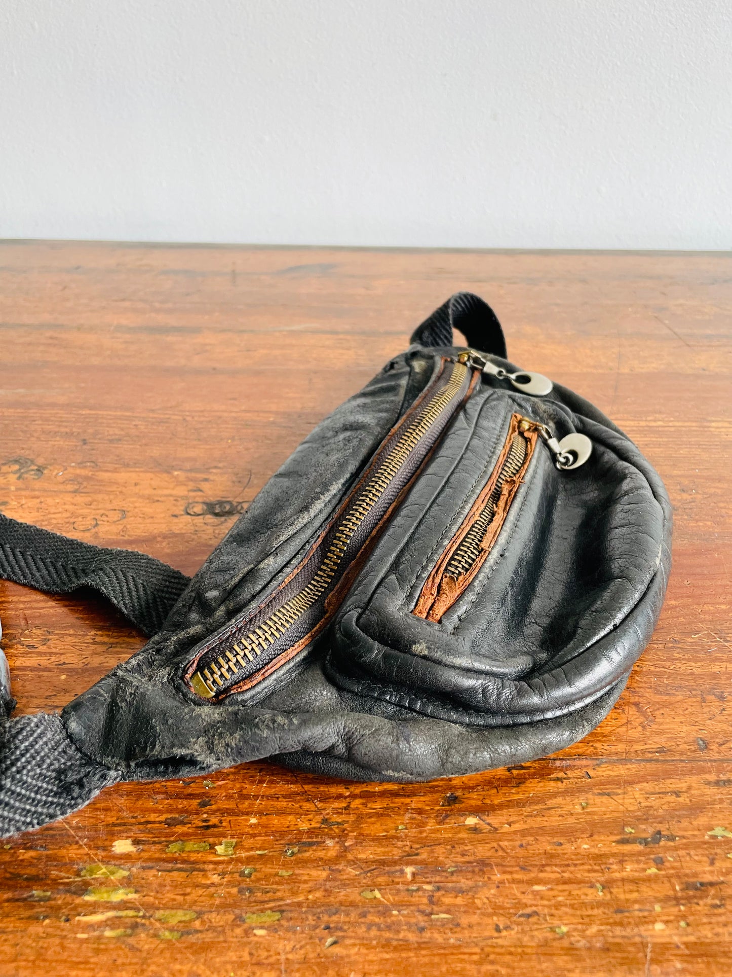 Belt Waist Pouch with Zippered Compartments - Made in Canada