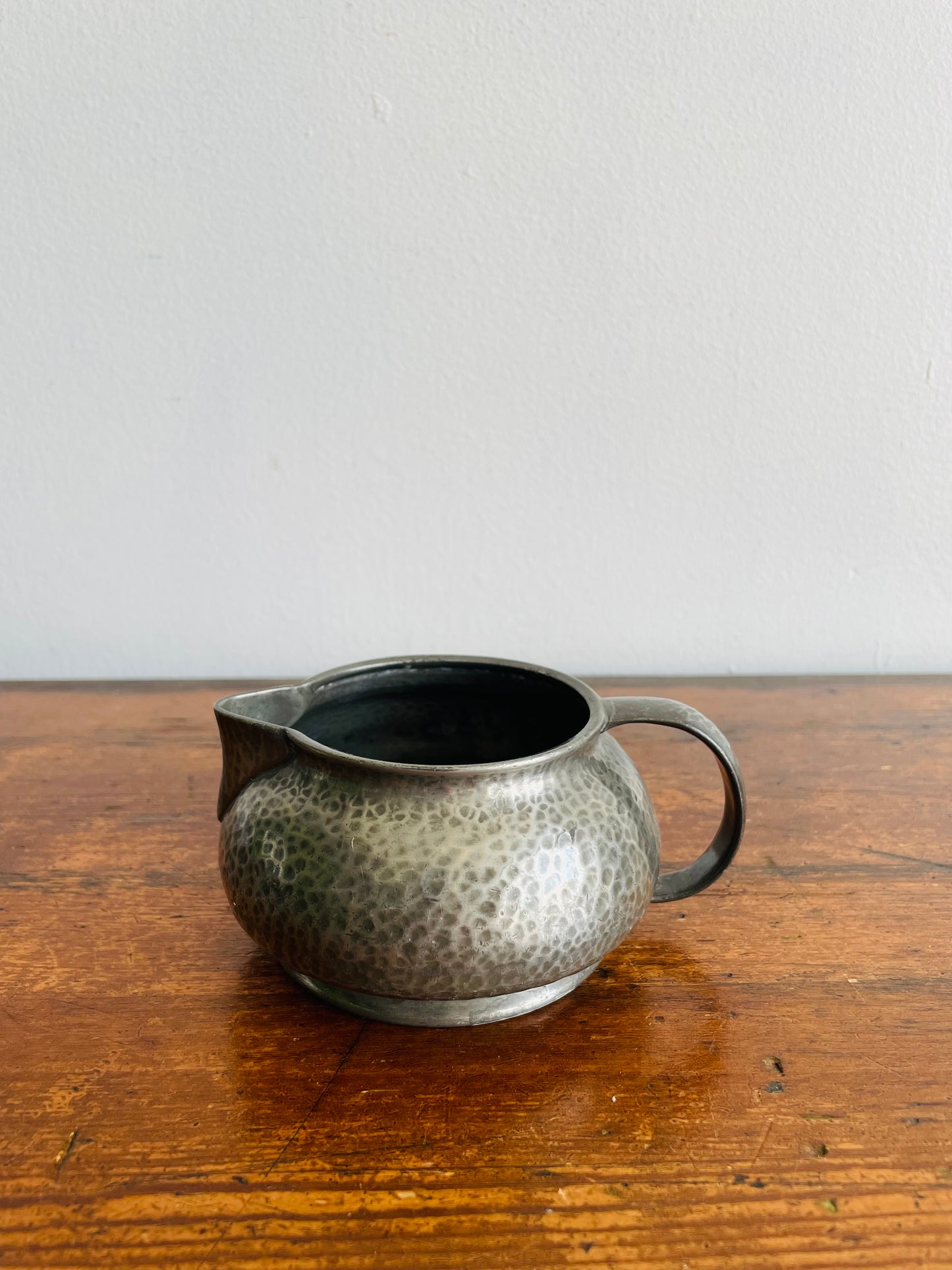 Hammered English Pewter 01075 Creamer Pitcher Jug - Made in England