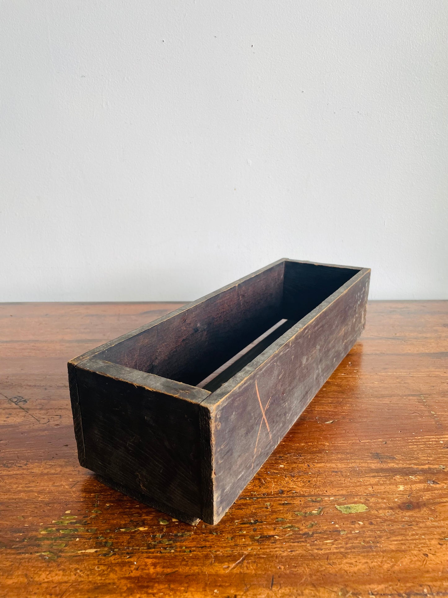 Vintage Slim Wooden Crate Box - From a Barn in Haldimand County - ONE CRATE - Crate A
