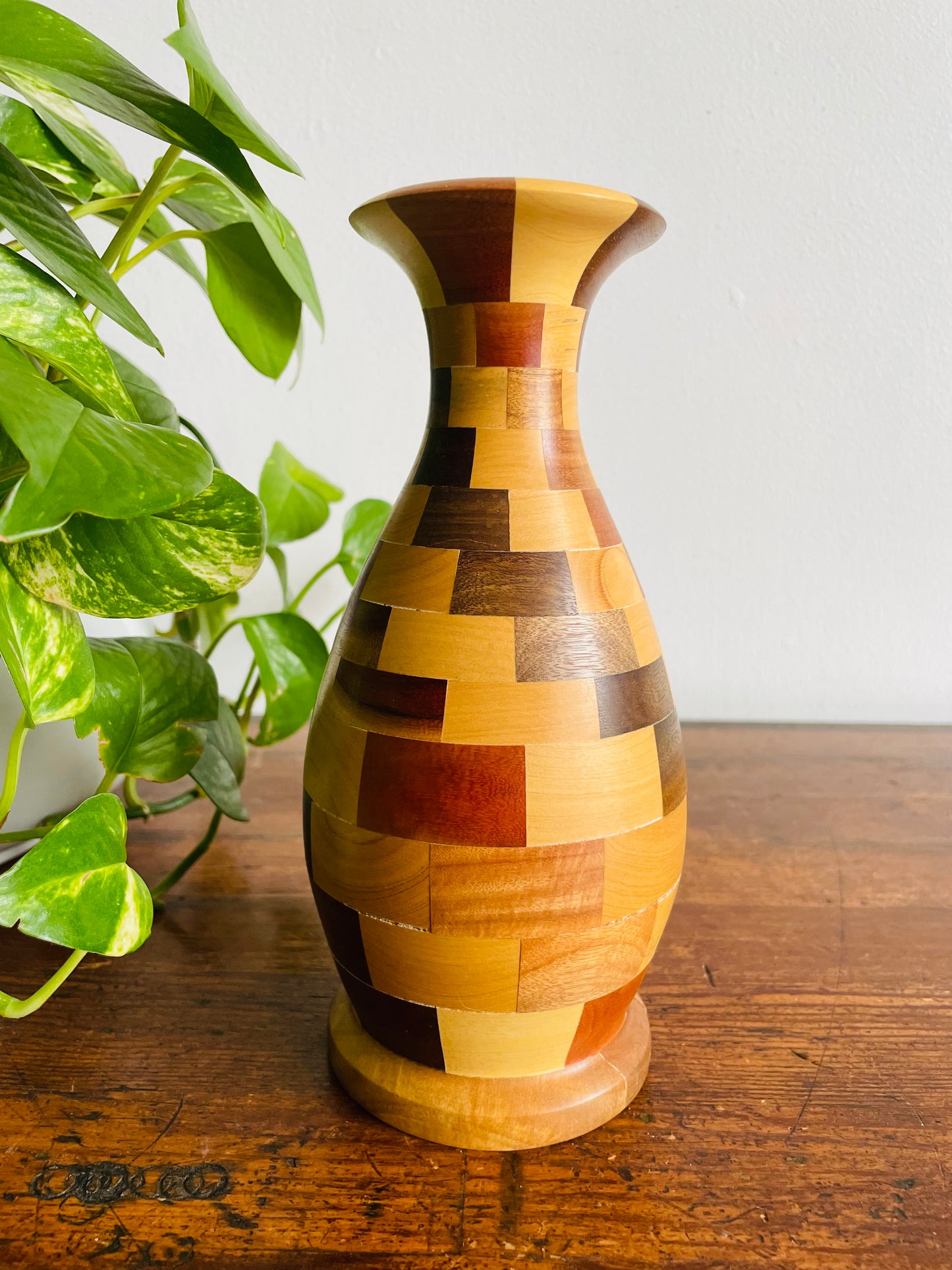 Wood Turned Segmented Vase