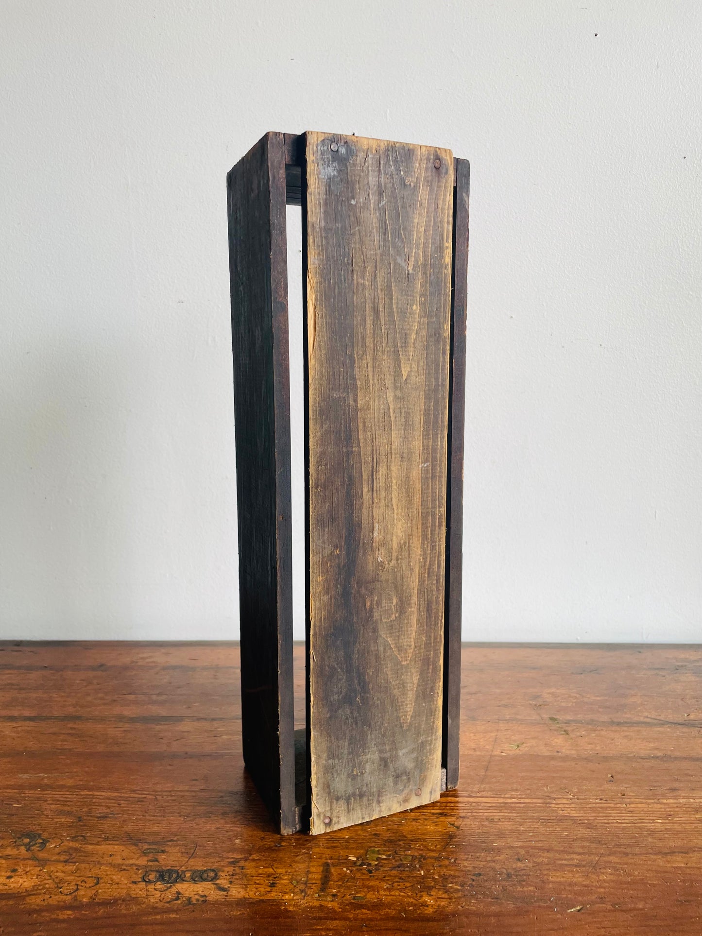 Vintage Slim Wooden Crate Box - From a Barn in Haldimand County - ONE CRATE - Crate A