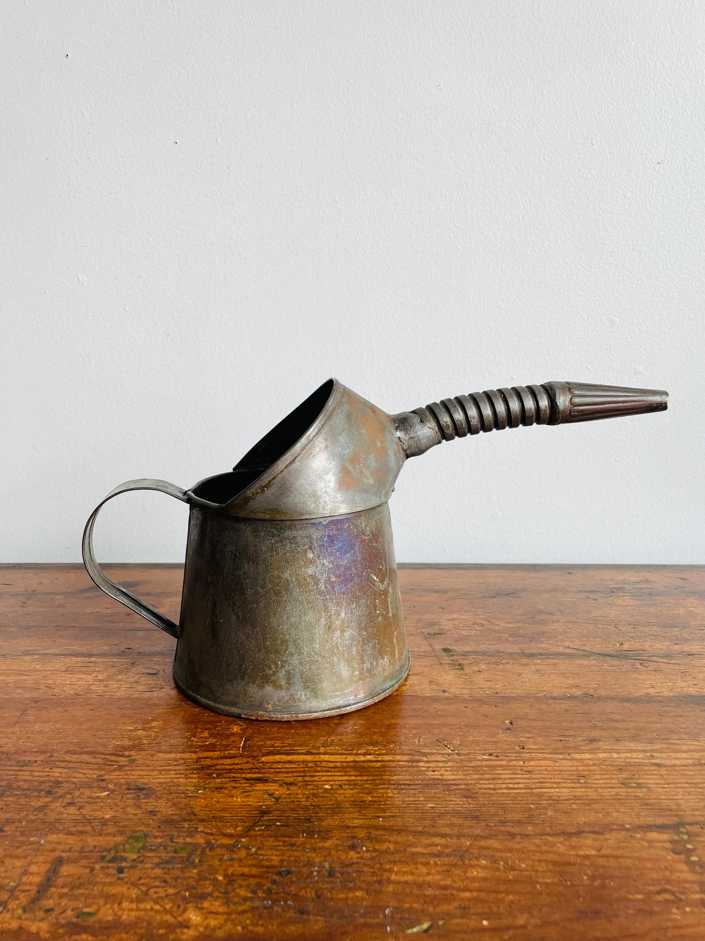 Rustic Farmhouse Quart General Steel Wares Limited Oil Can with Bendable Spout & Handle - Great for Flowers!