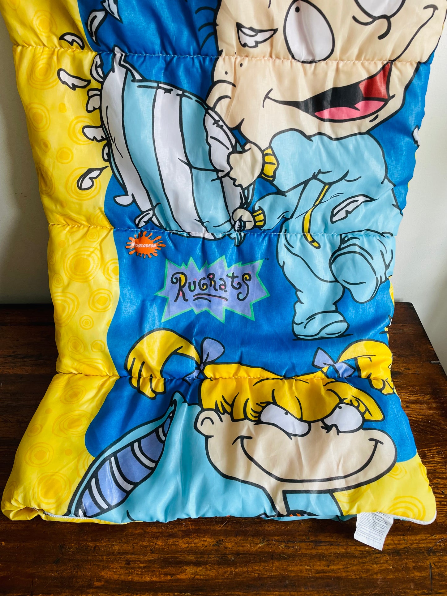 Vintage 1997 Viacom Nickelodeon Rugrats Cartoon Sleeping Bag Blanket