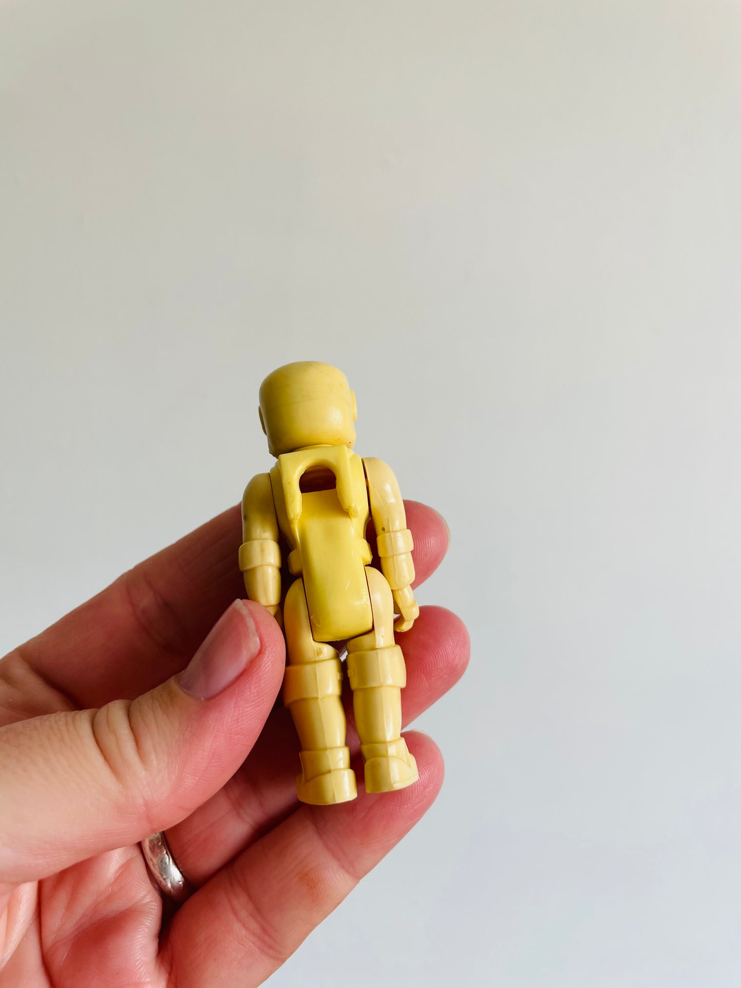 1984-1985 Fisher Price Construx Articulated Action Figures - Space Reactor, Astronaut & #6140 Road Rig Man
