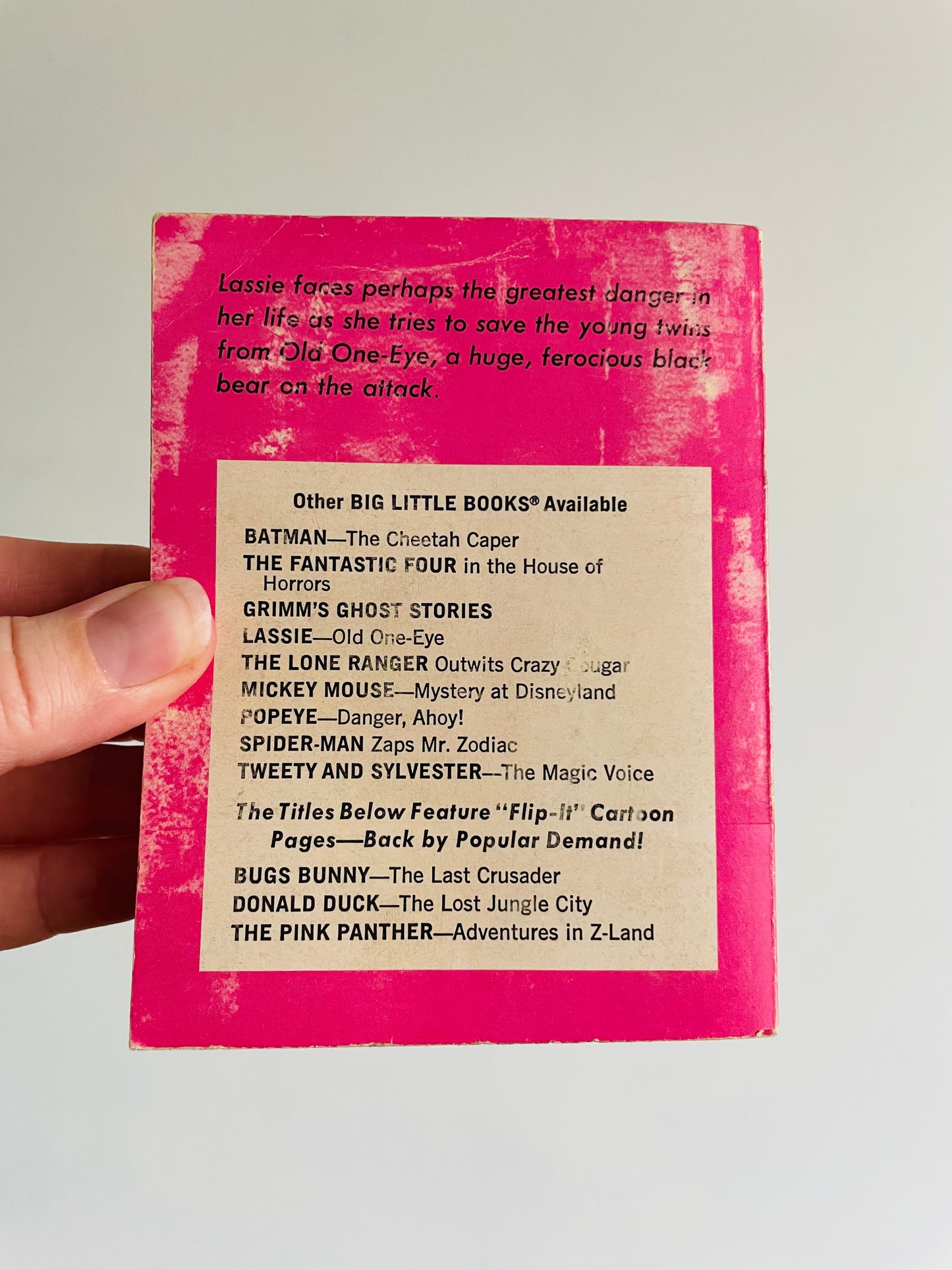 Lassie Old One-Eye by George Elrick Pocket Sized Paperback Book (1975)