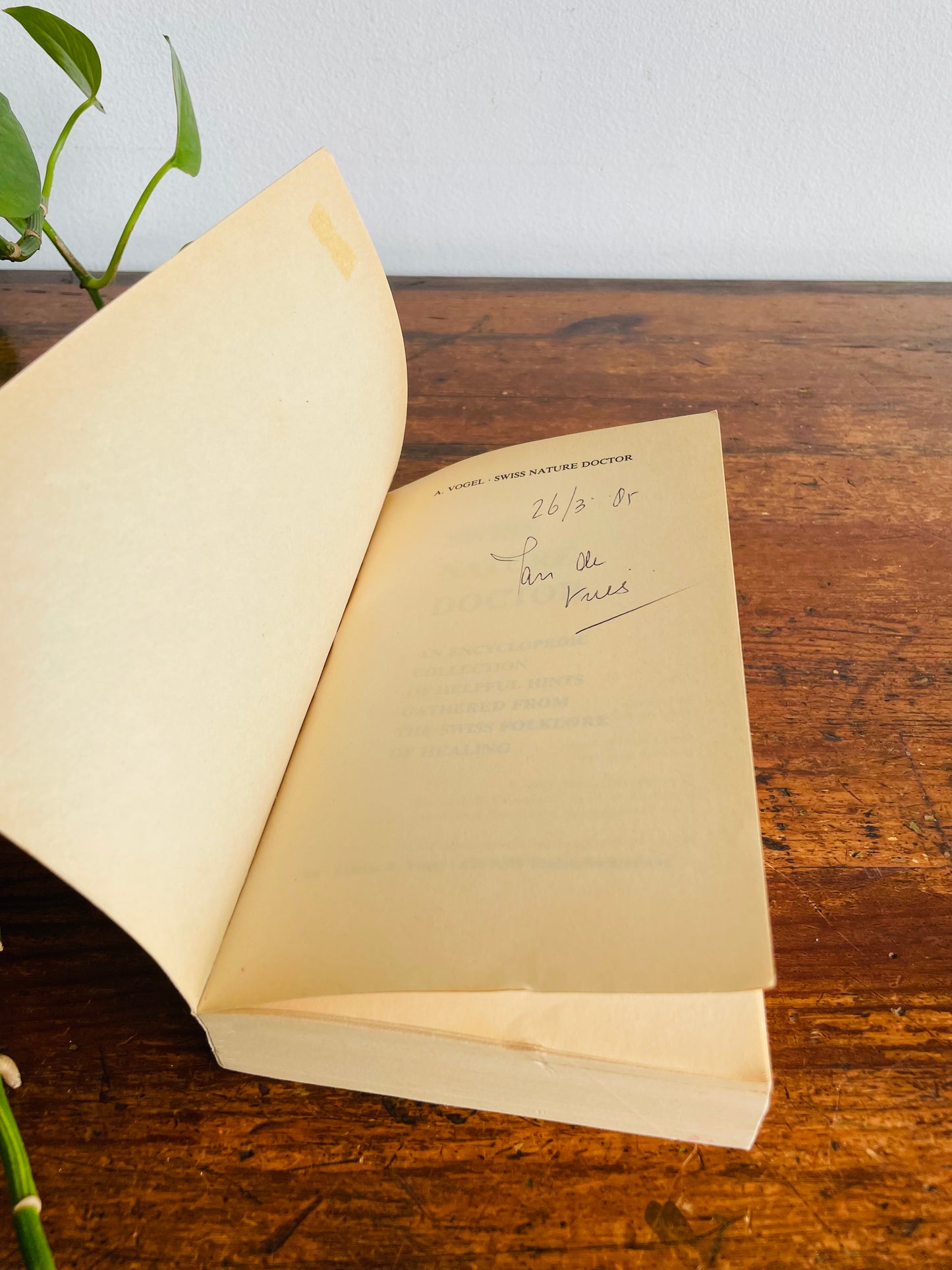 Vintage Swiss Nature Doctor Paperback Book by A. Vogel (1980) - An Encyclopedic Collection of Helpful Hints Gathered from the Swiss Folklore of Natural Healing