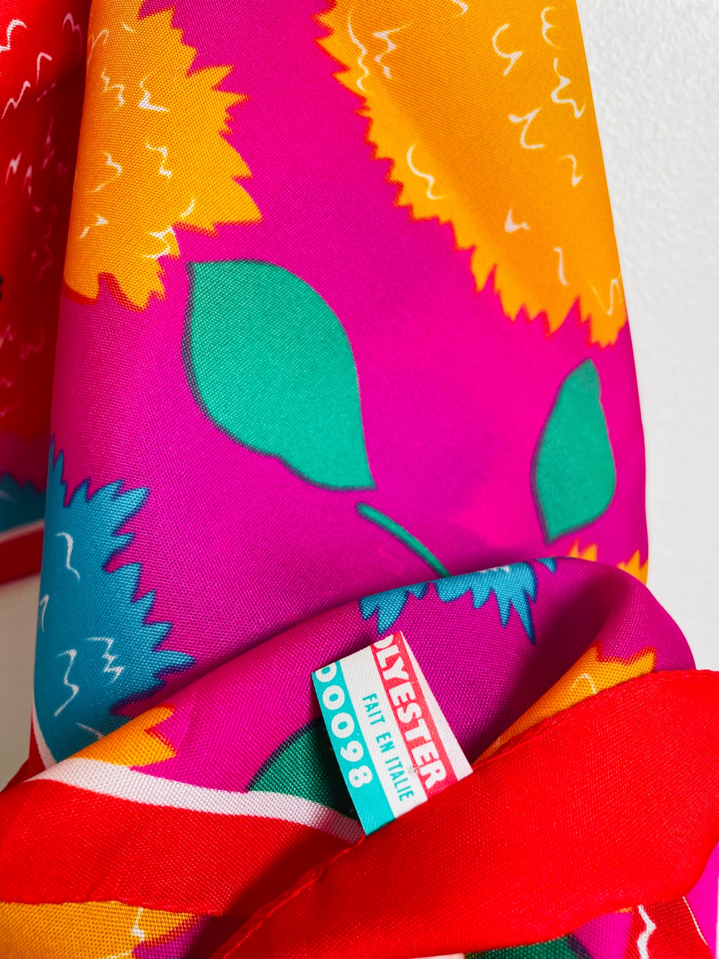 Bright Floral Scarf in Original Gift Box - Made in Italy