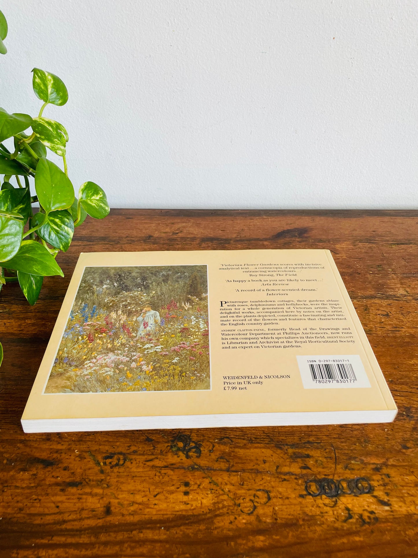 Vintage Victorian Flower Gardens Book by Andrew Clayton-Payne & Brent Elliott - Gorgeous Illustrations! (1988)