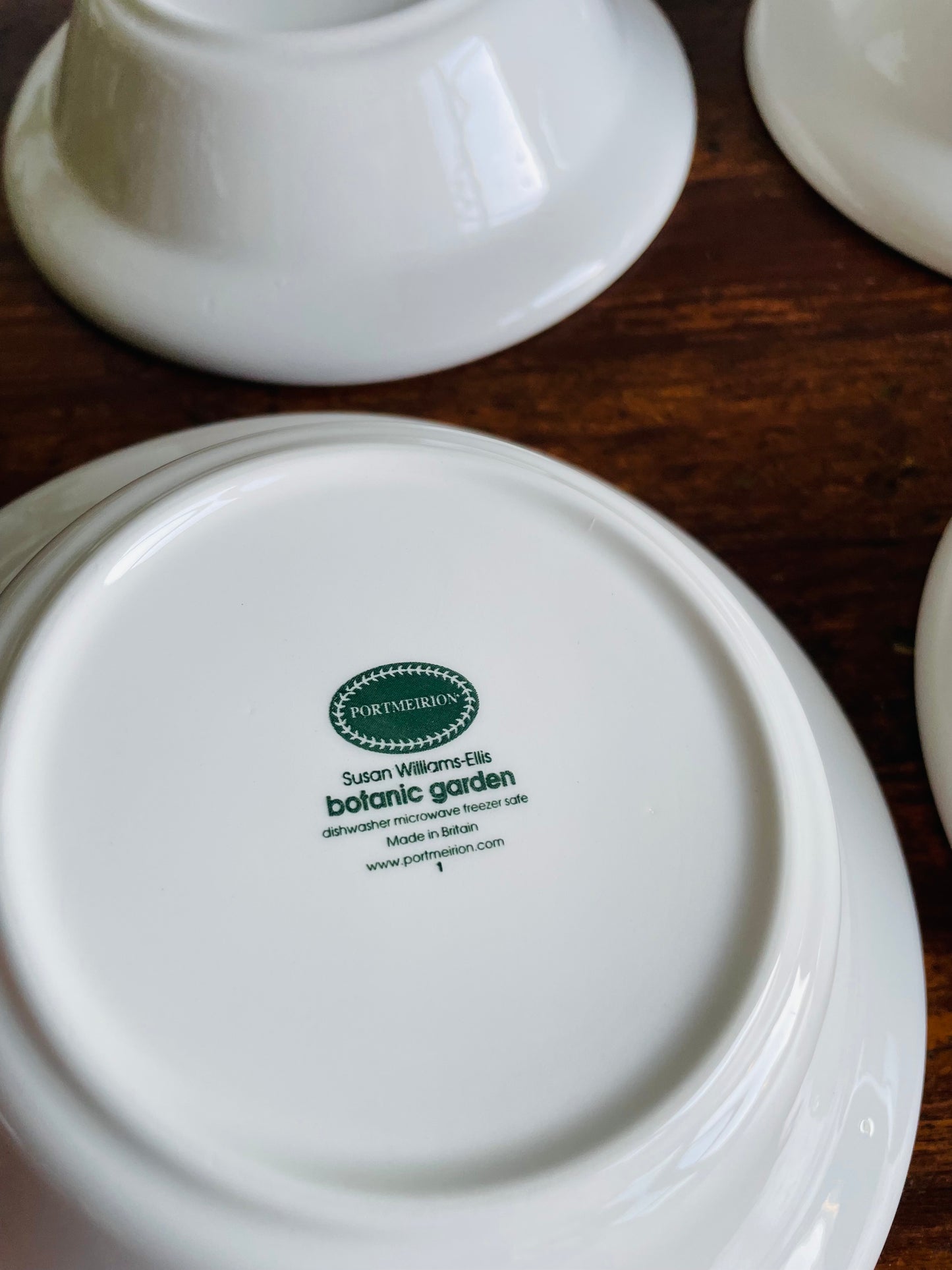 Portmeirion Susan Williams-Ellis Botanic Garden 6.5" Bowls - Set of 6 - Made in Britain