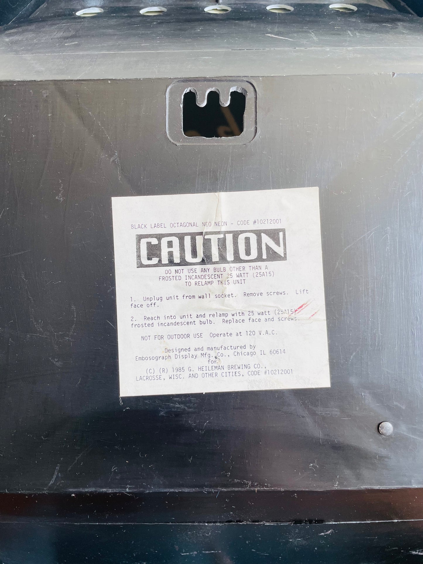 Black Label 11-11 Extra Special Malt Liquor Wall Mount Light Up Lamp Sign