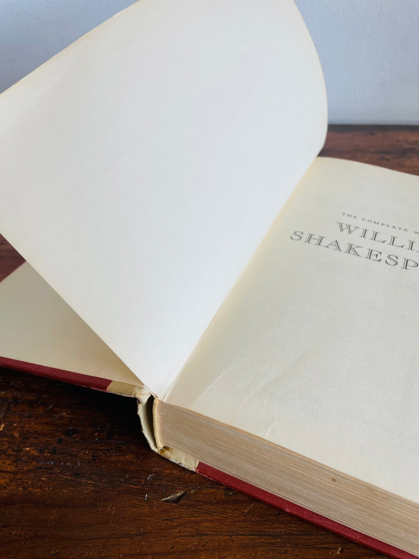 Vintage The Complete Works of William Shakespeare Volume 1 Hardcover Book