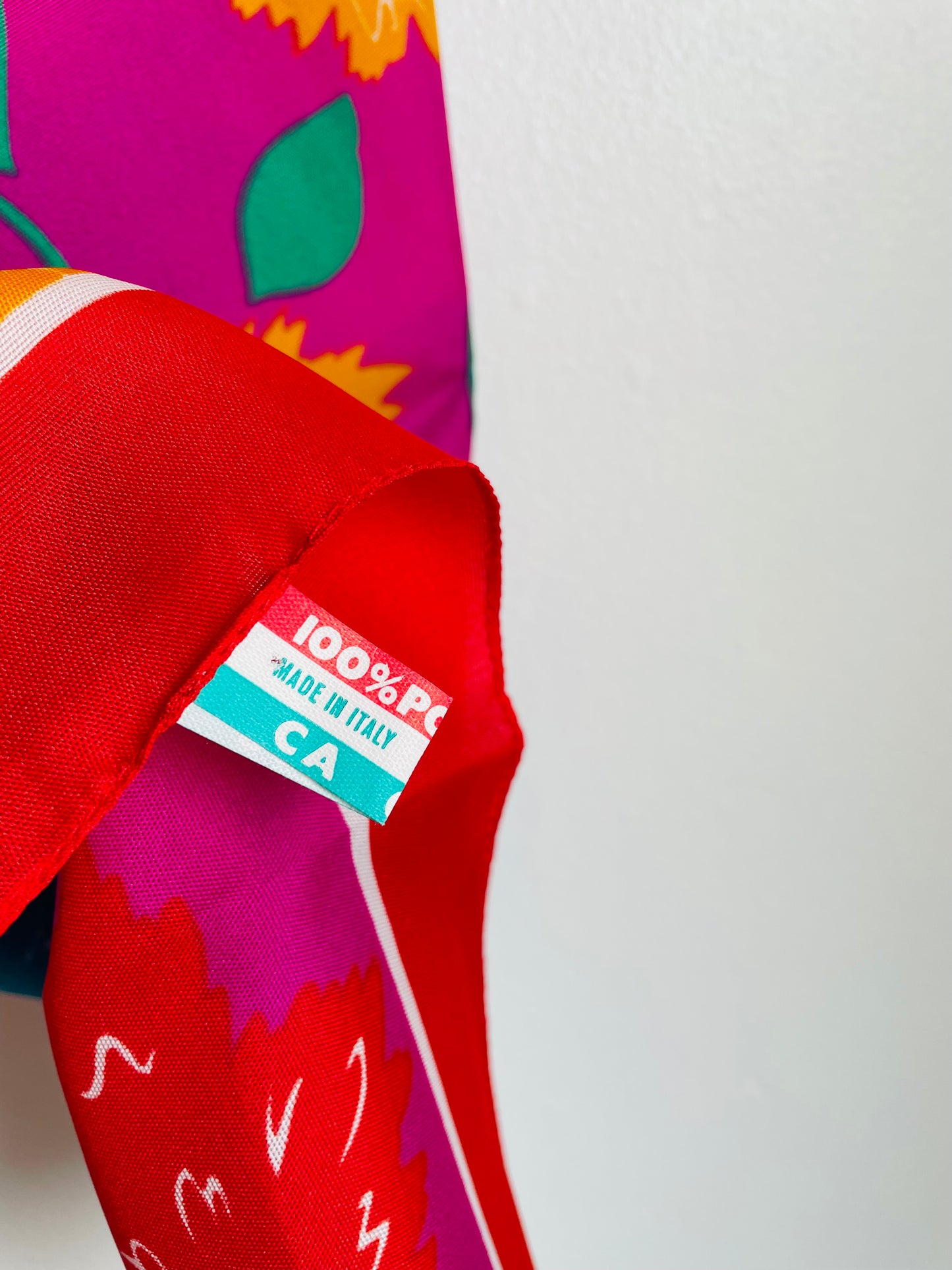 Bright Floral Scarf in Original Gift Box - Made in Italy