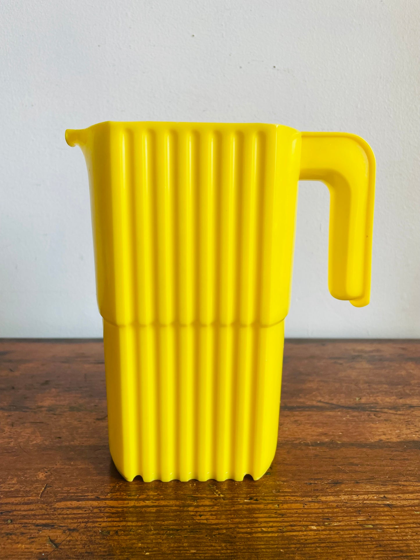 Vintage Bright Yellow with Ribbed Design IPL Milk Bag Pitcher Jug - Also Great for Watering Plants!