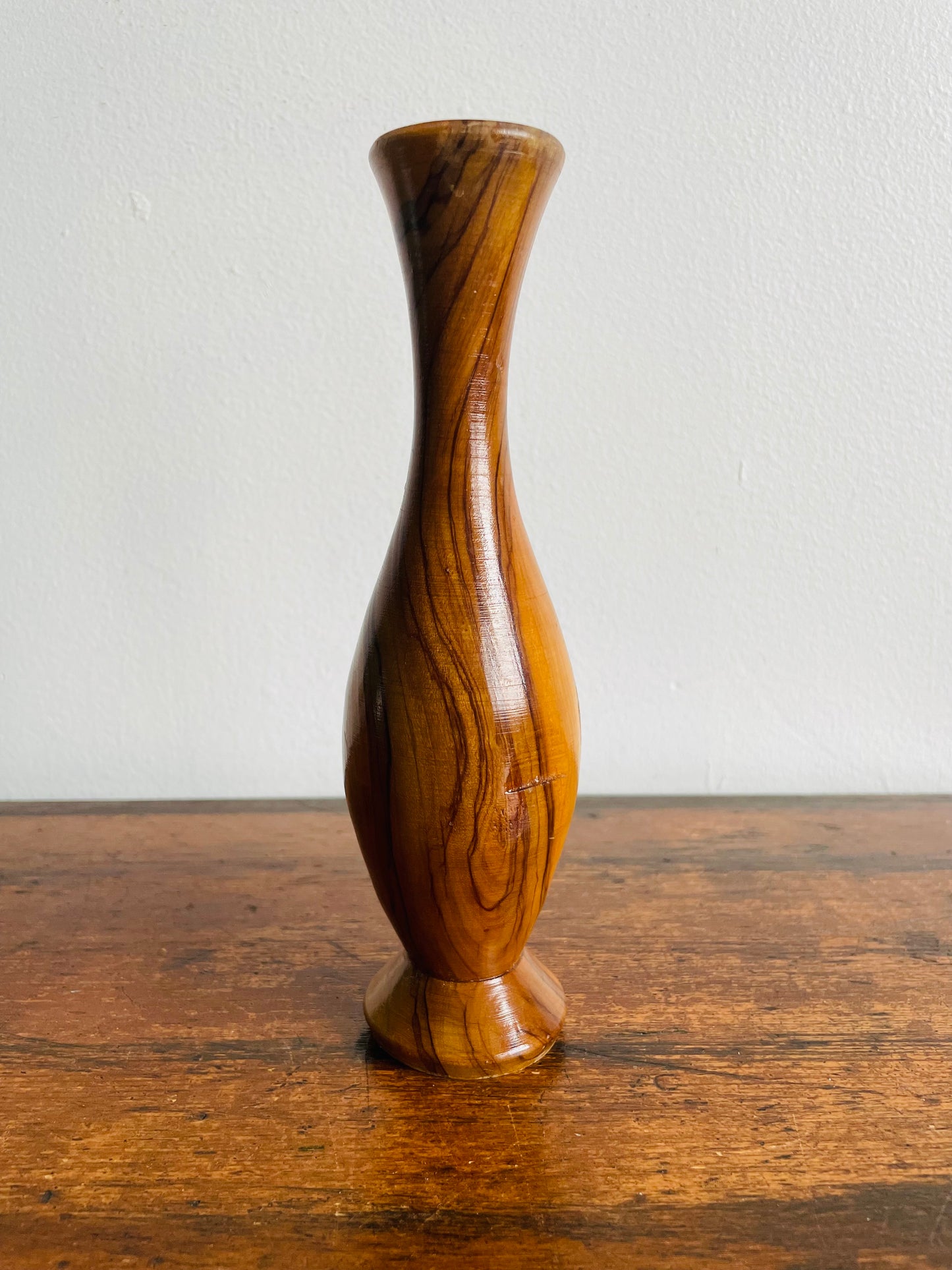 Beautifully Sculpted Wood Bud Vase