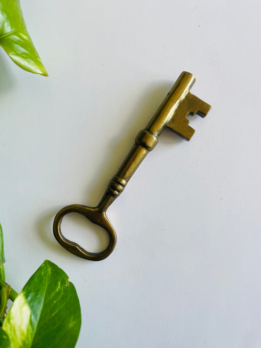 Large Solid Brass Skeleton Key - Possibly Could be Used as a Bottle Opener