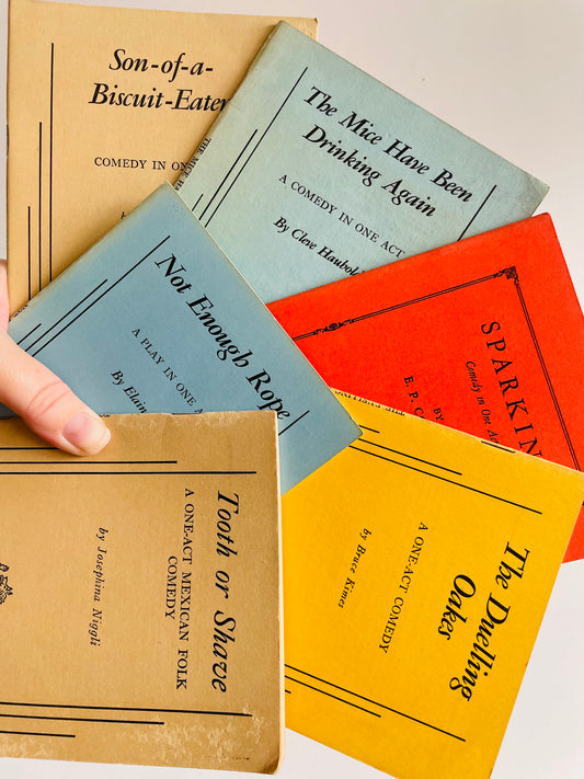 One-Act Plays & Comedy Paperback Book Bundle - Set of 6 Books - E. P. Conkle, Elaine May, Cleve Haubold, Bruce Kimes, Josephina Niggli