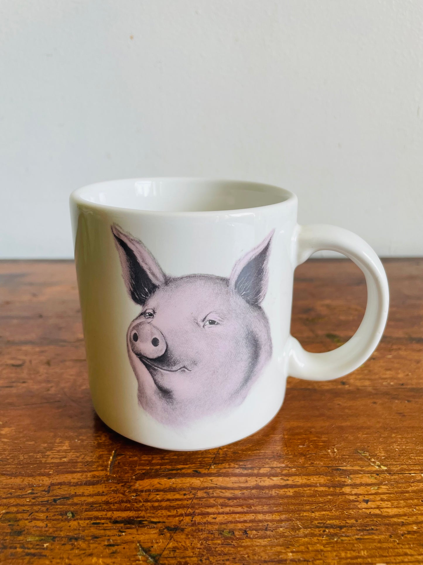 Vintage 1992 Studio Q "Homer" The Pig Mug - Made in Taiwan