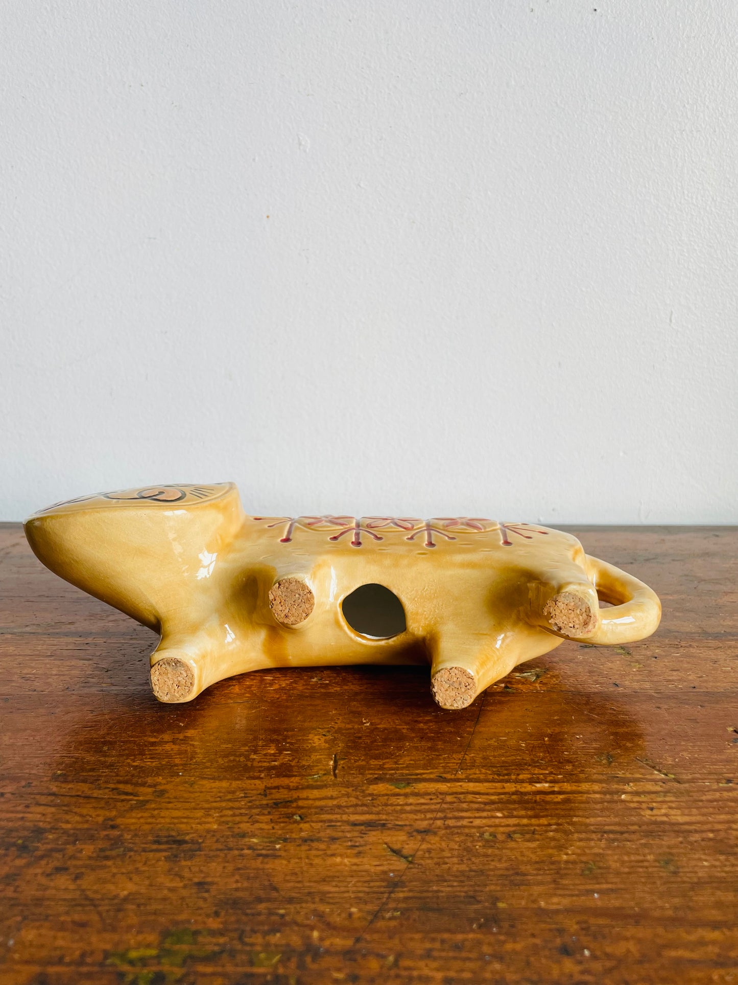 Vintage 1960s Super Fun Ceramic Cat Holder - Lisa Larson Style - Holds Pencils, Paintbrushes, Bud Vase, Etc.