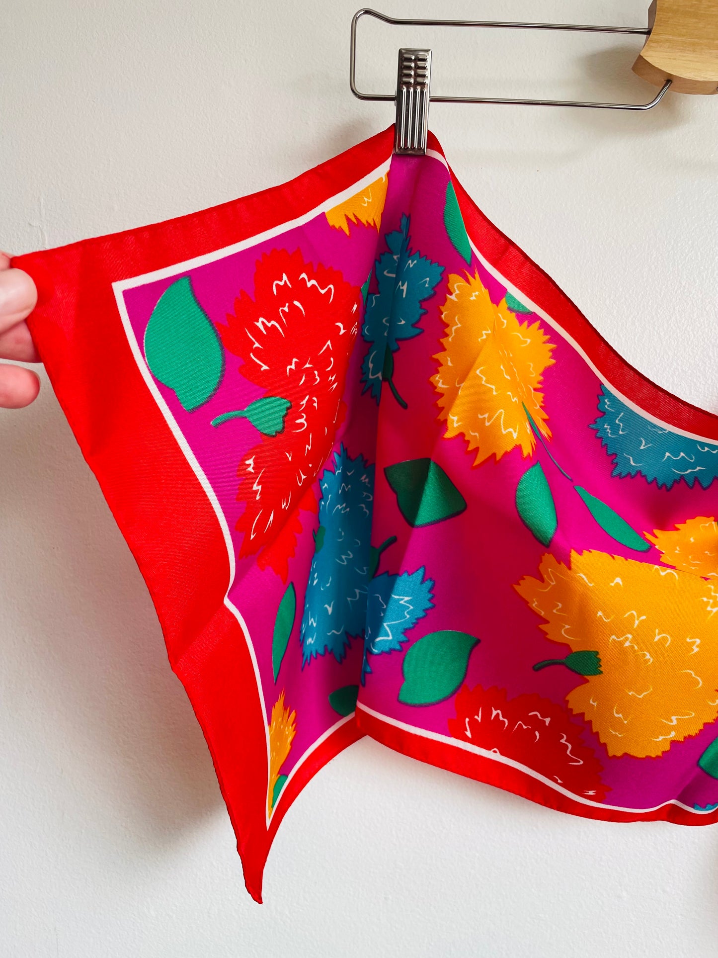 Bright Floral Scarf in Original Gift Box - Made in Italy