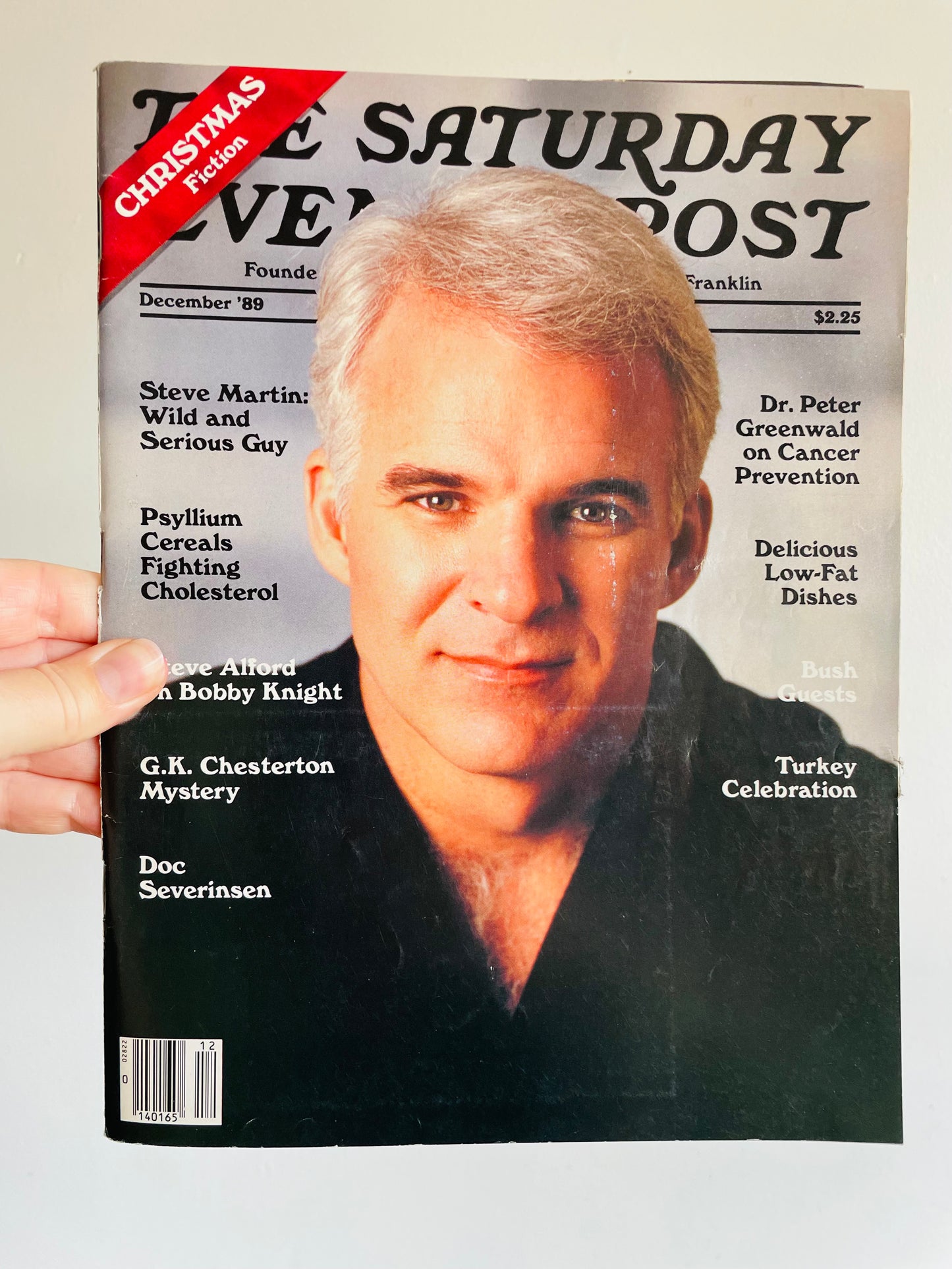 The Saturday Evening Post Magazine - December 1989 - Steve Martin on Cover