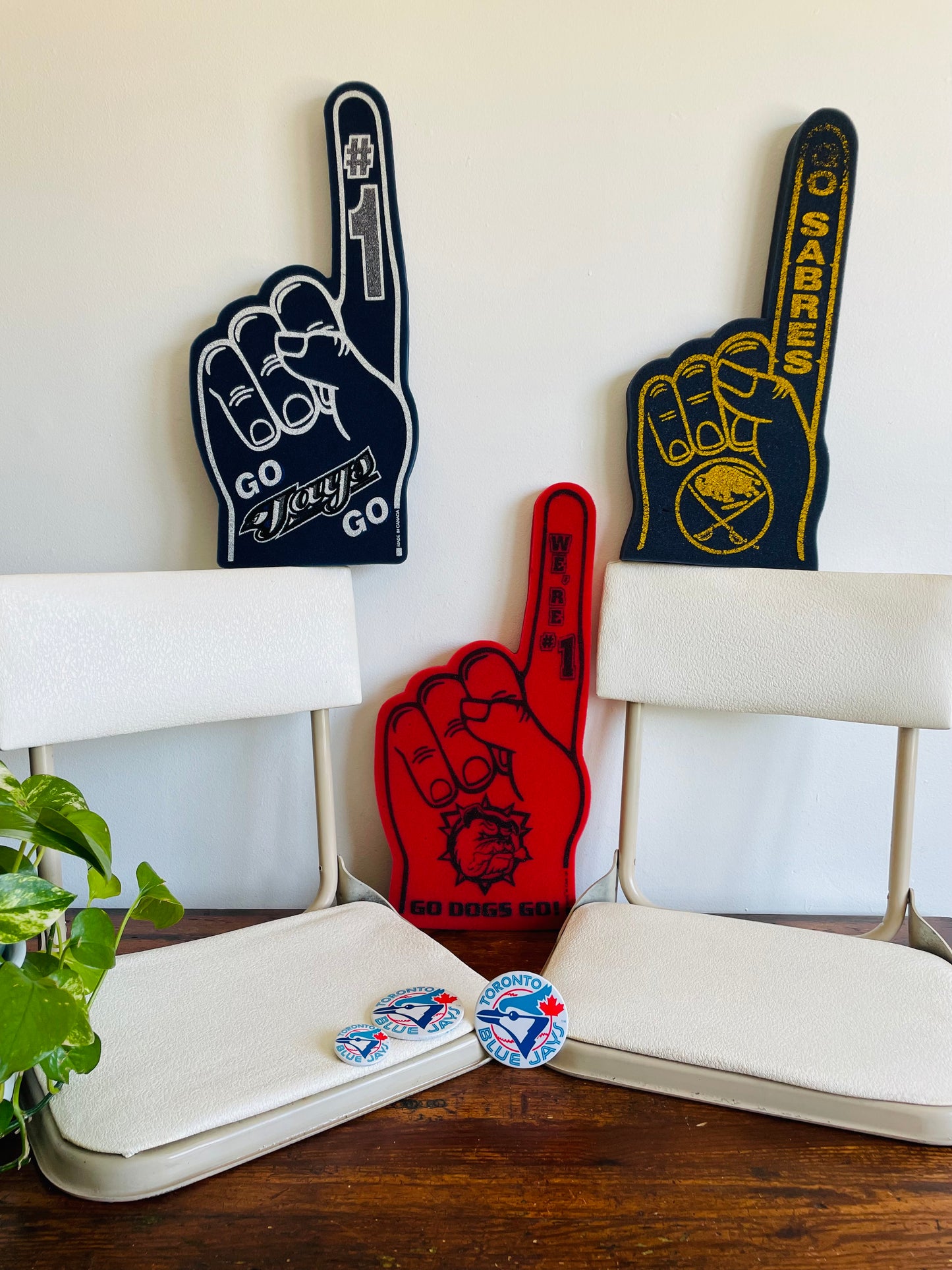 Large Toronto Blue Jays Baseball Button Pin # 2