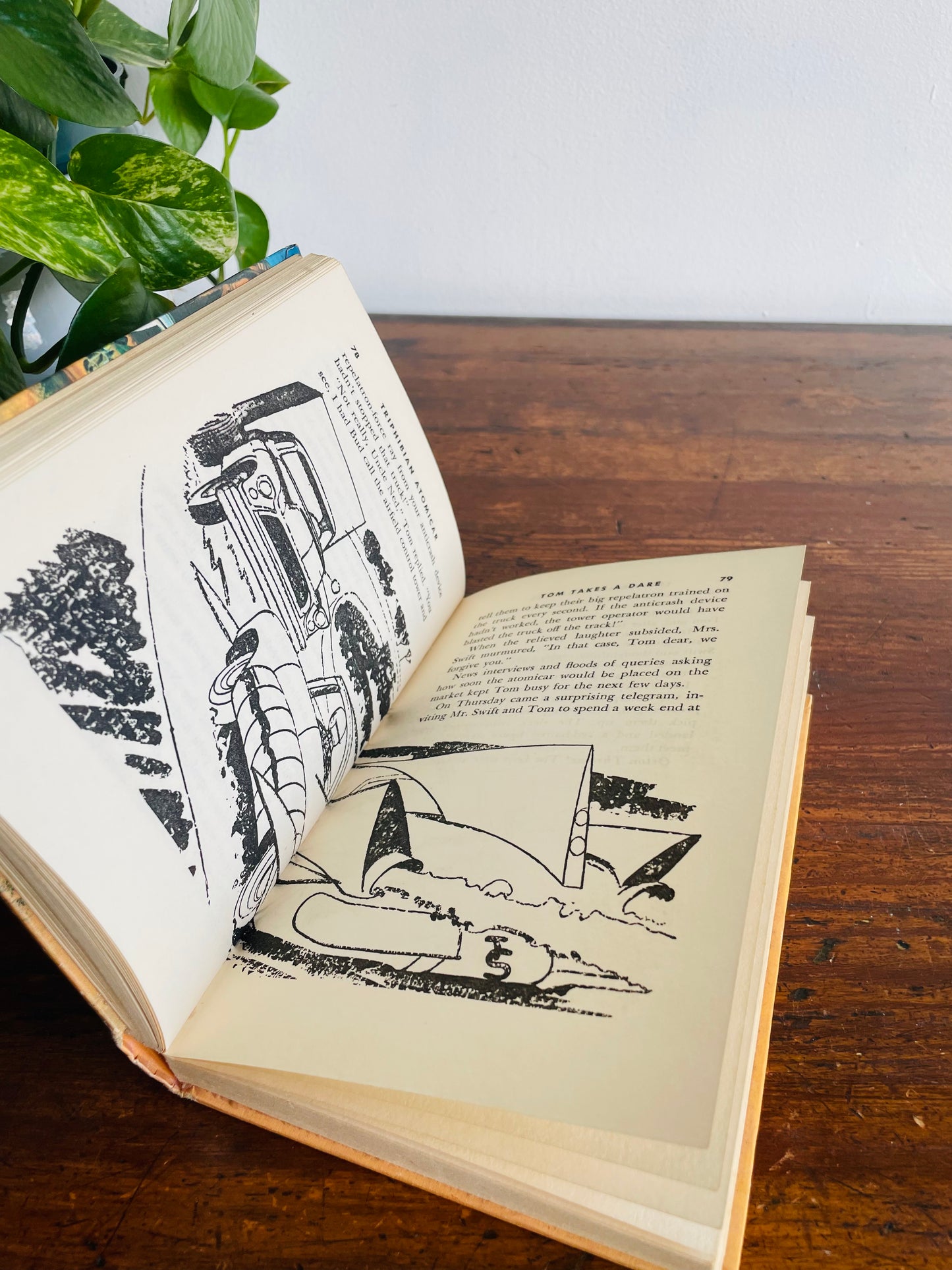 Tom Swift and His Triphibian Atomicar Hardcover Book by Victor Appleton II (1962)