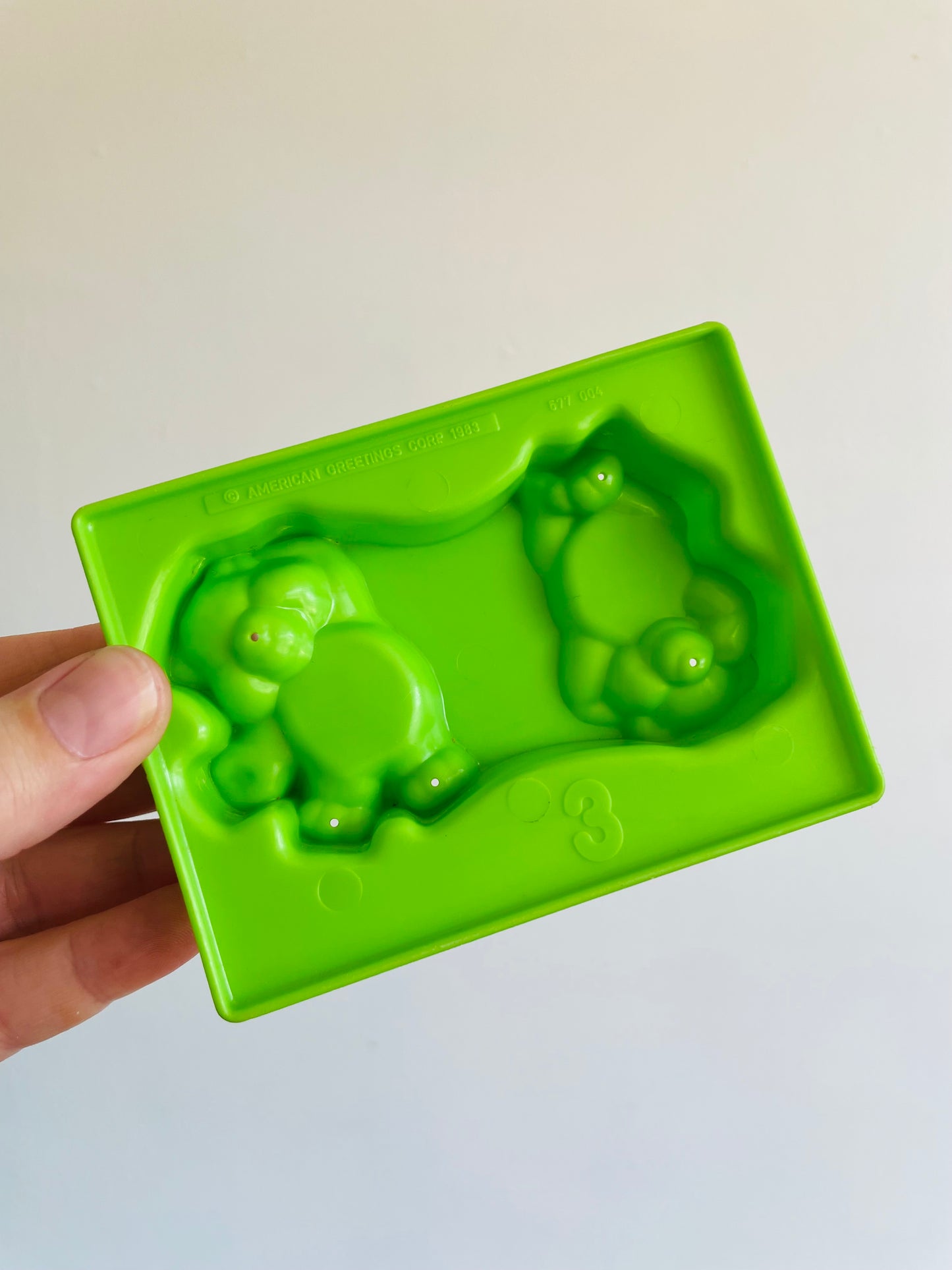1983 American Greetings Corp Care Bears Play-Doh Molds - Set of 4 Pieces - Cloud Car & Molds for Bears and Symbols