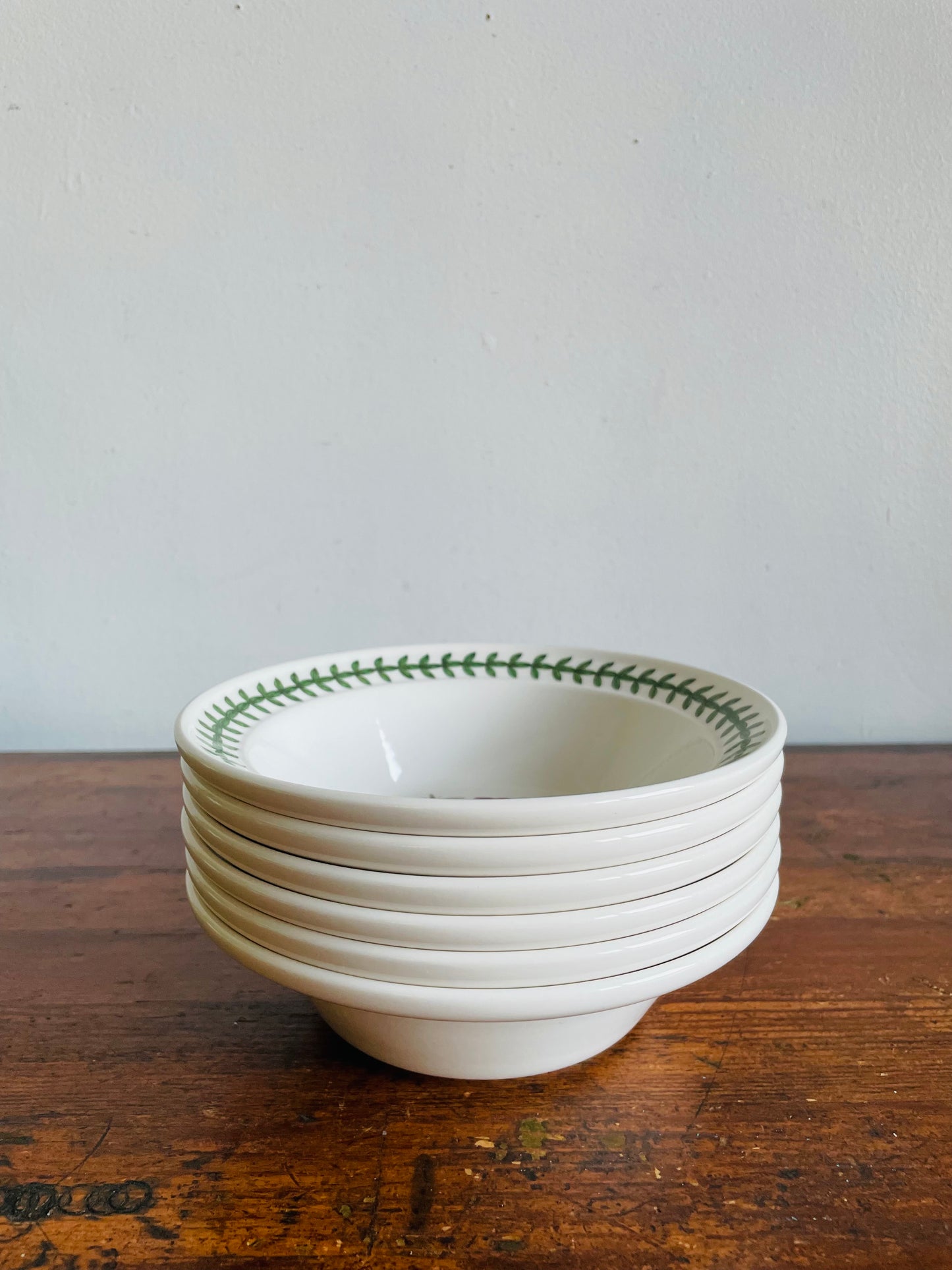 Portmeirion Susan Williams-Ellis Botanic Garden 6.5" Bowls - Set of 6 - Made in Britain