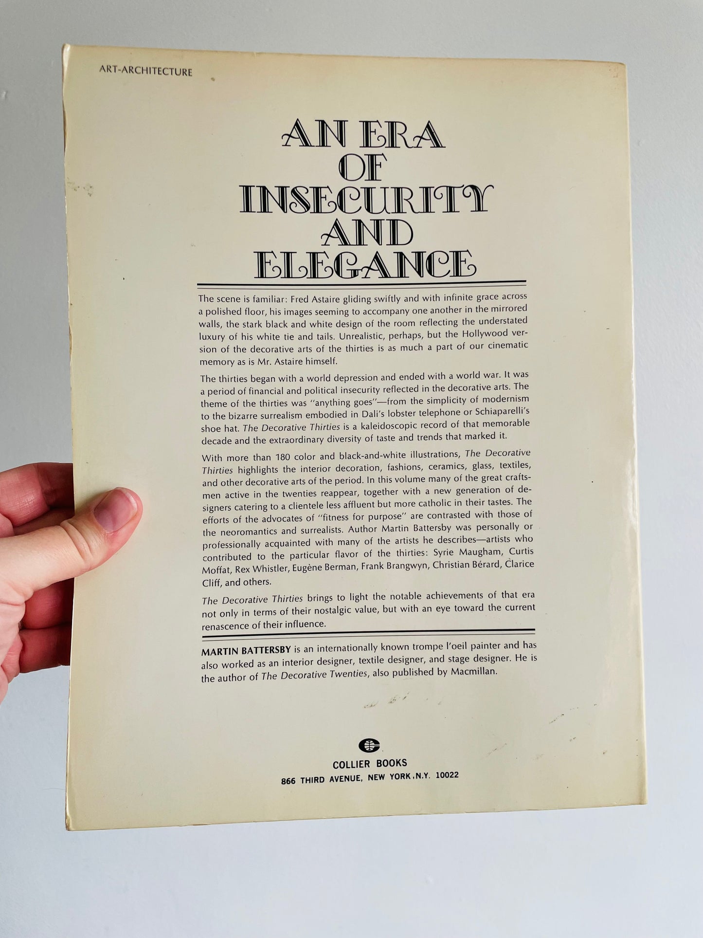 The Decorative Thirties Softcover Book by Martin Battersby (1971)